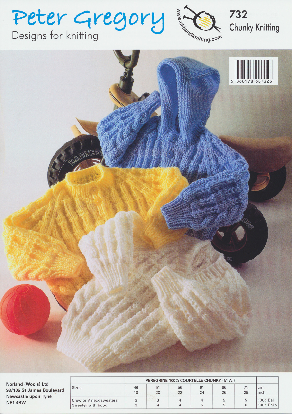 Super Chunky Knitting Pattern Baby//Child/'s Jackets /& Sweater Chest 56-86 228