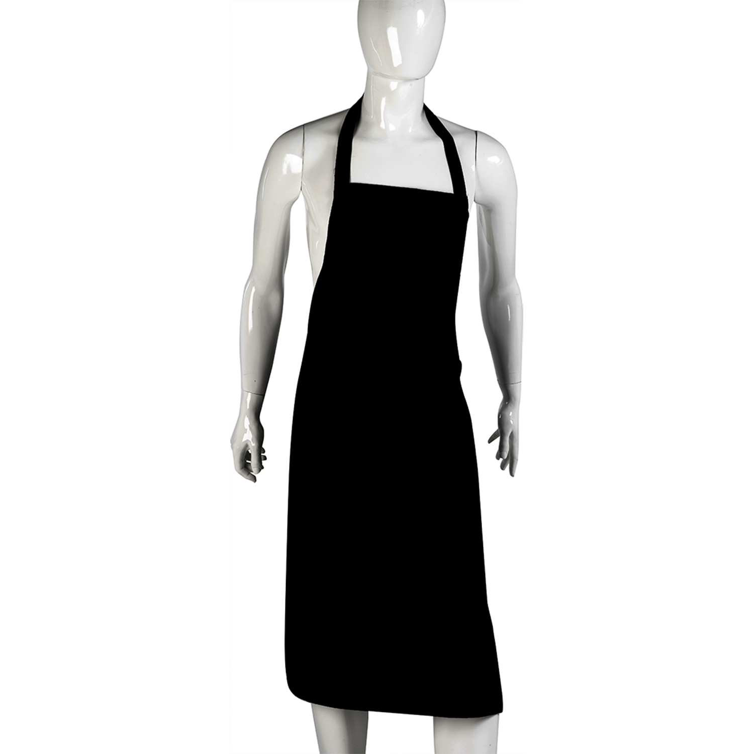 plain black apron