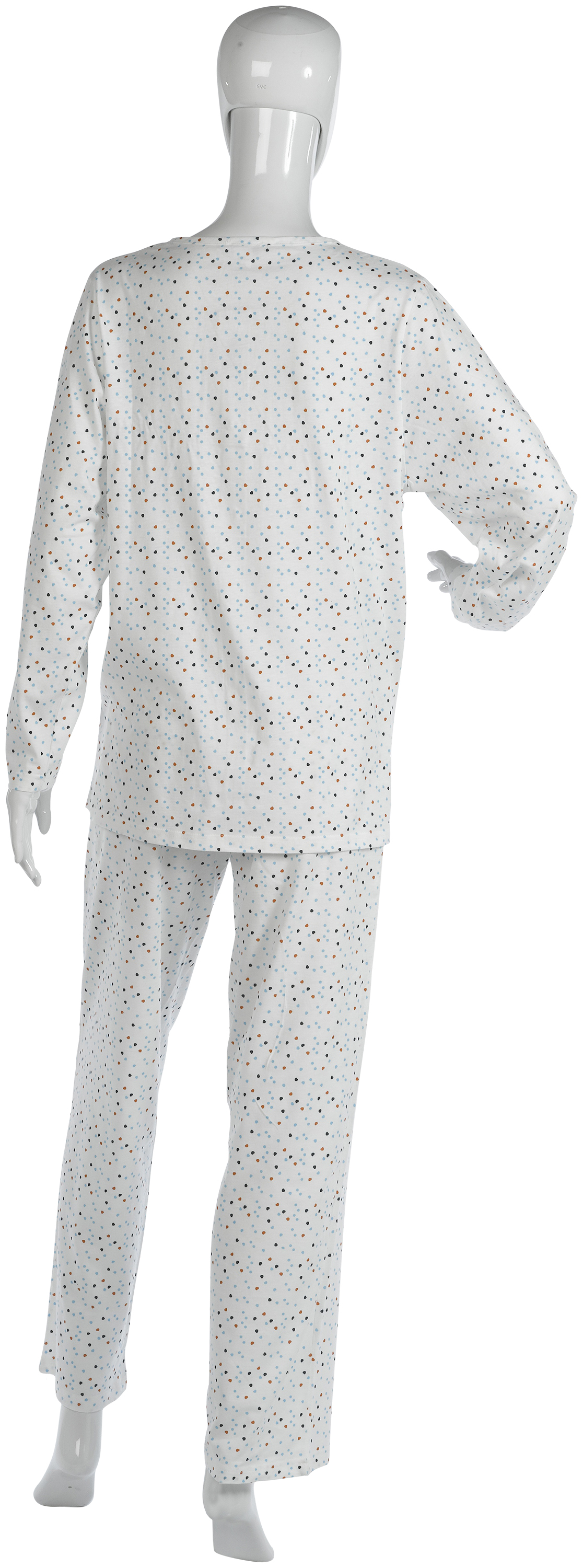 Womens Slenderella Jersey Cotton Spot & Heart Pattern Pyjamas Ladies ...
