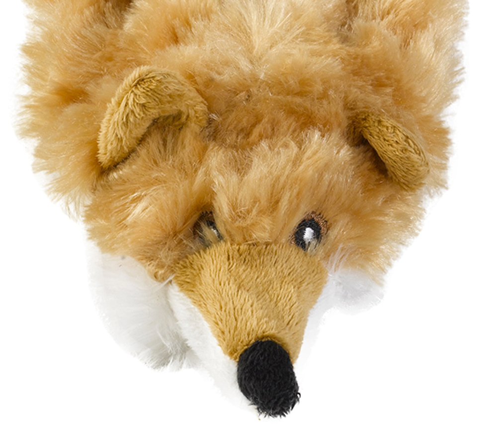 Petface Stuffing Free Woodland Critter Roadkill Toy Soft Squeaky Fox or