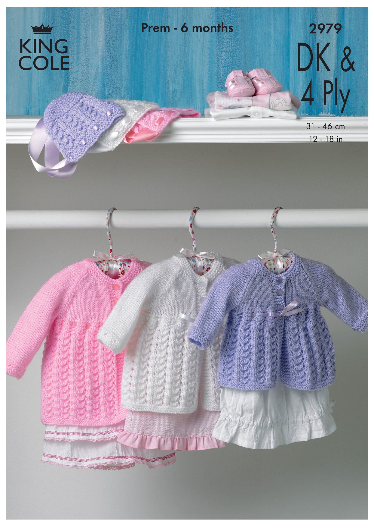 Knitting Pattern Double Knitting Baby Matinee Coat C58