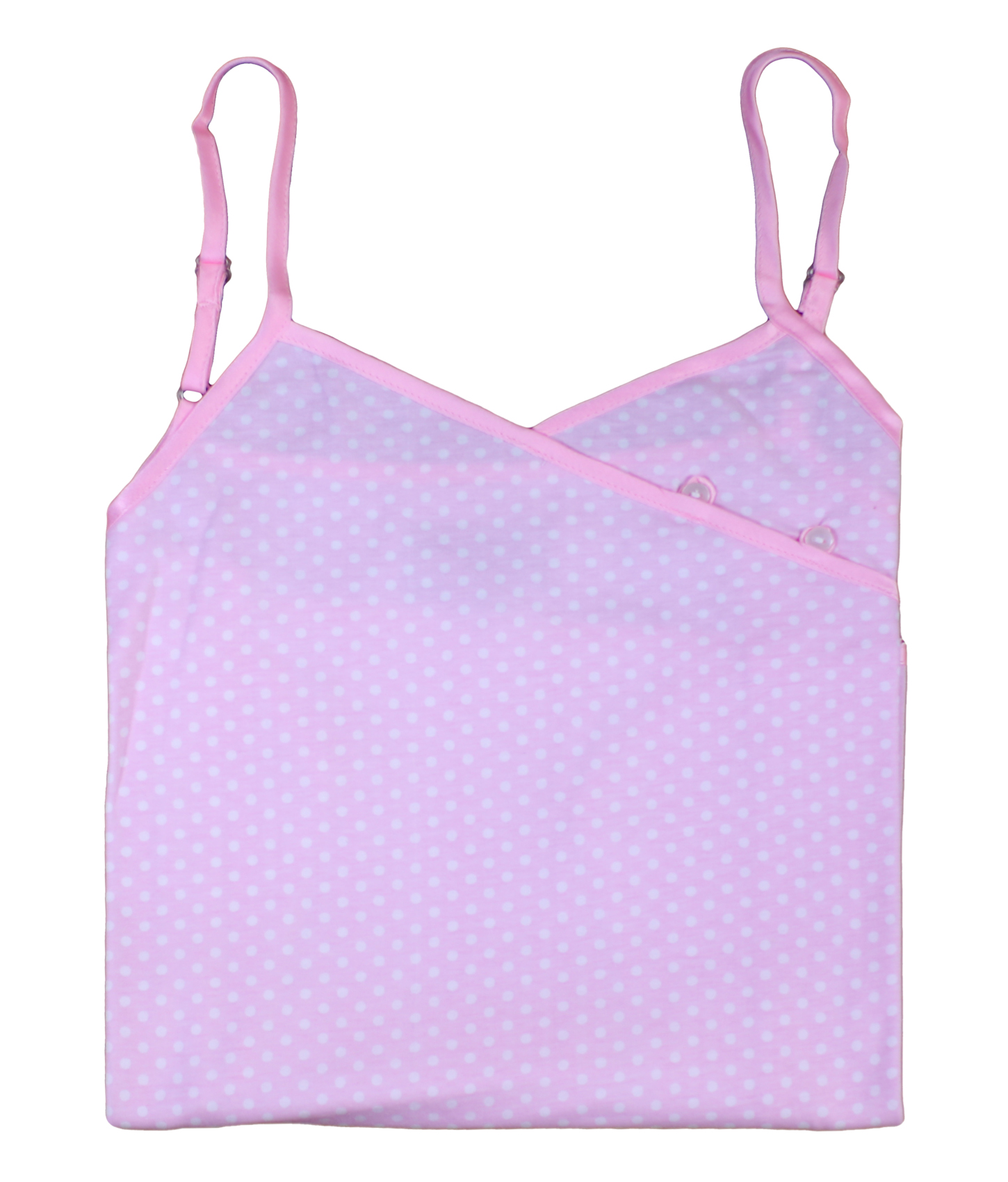 Ladies Lightweight Cotton Nightdress Polka Dot Adjustable Strap Chemise Nightie - Picture 15 of 17