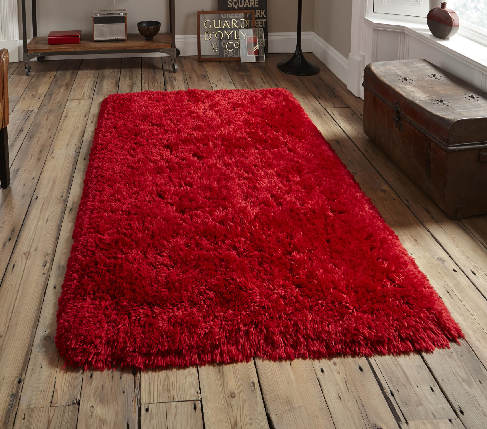 Red Thick Gy 8 5cm Pile Rug Luxurious Hand Tufted 100 Acrylic Red Thick Gy 8 5cm Pile Rug Luxurious Hand Tufted 100 Acrylic Polar Mat