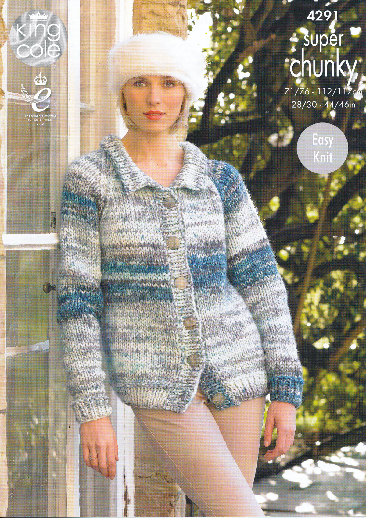 King Cole Ladies Easy Knit Super Chunky Knitting Pattern Sweater ...