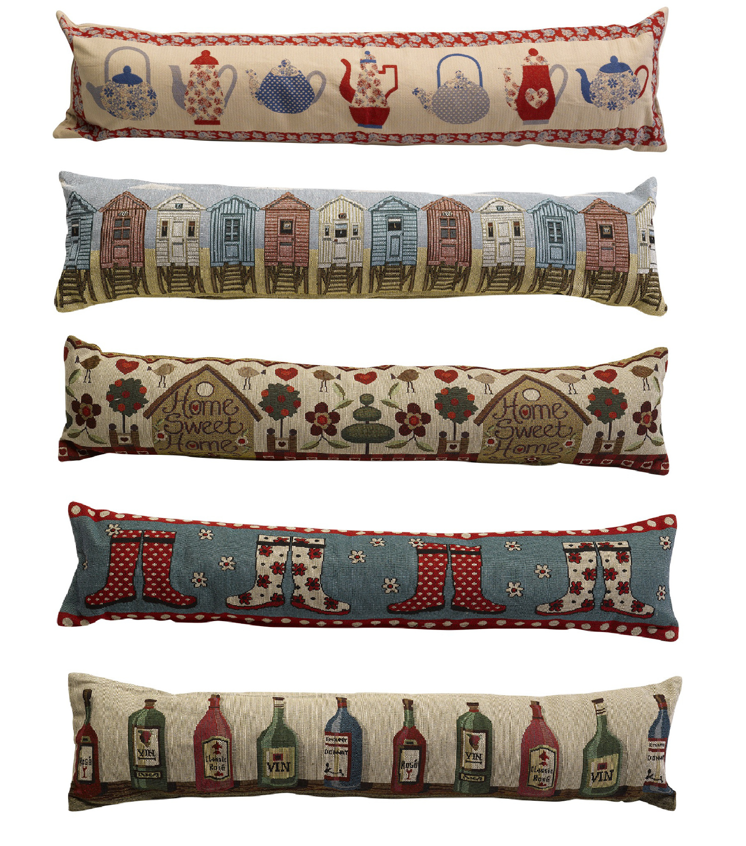 Details About Tapestry Style Home Draught Excluder Fabric Door Or Window Draft Guard Cushion