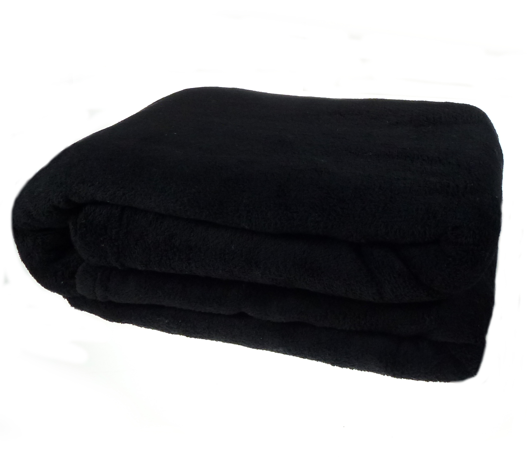 black fleece blanket