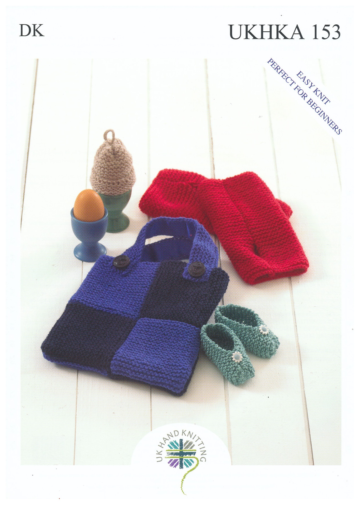 Egg Cosy Wrist Warmers /& Bag DK Knitting Pattern UKHKA153 Baby Shoes