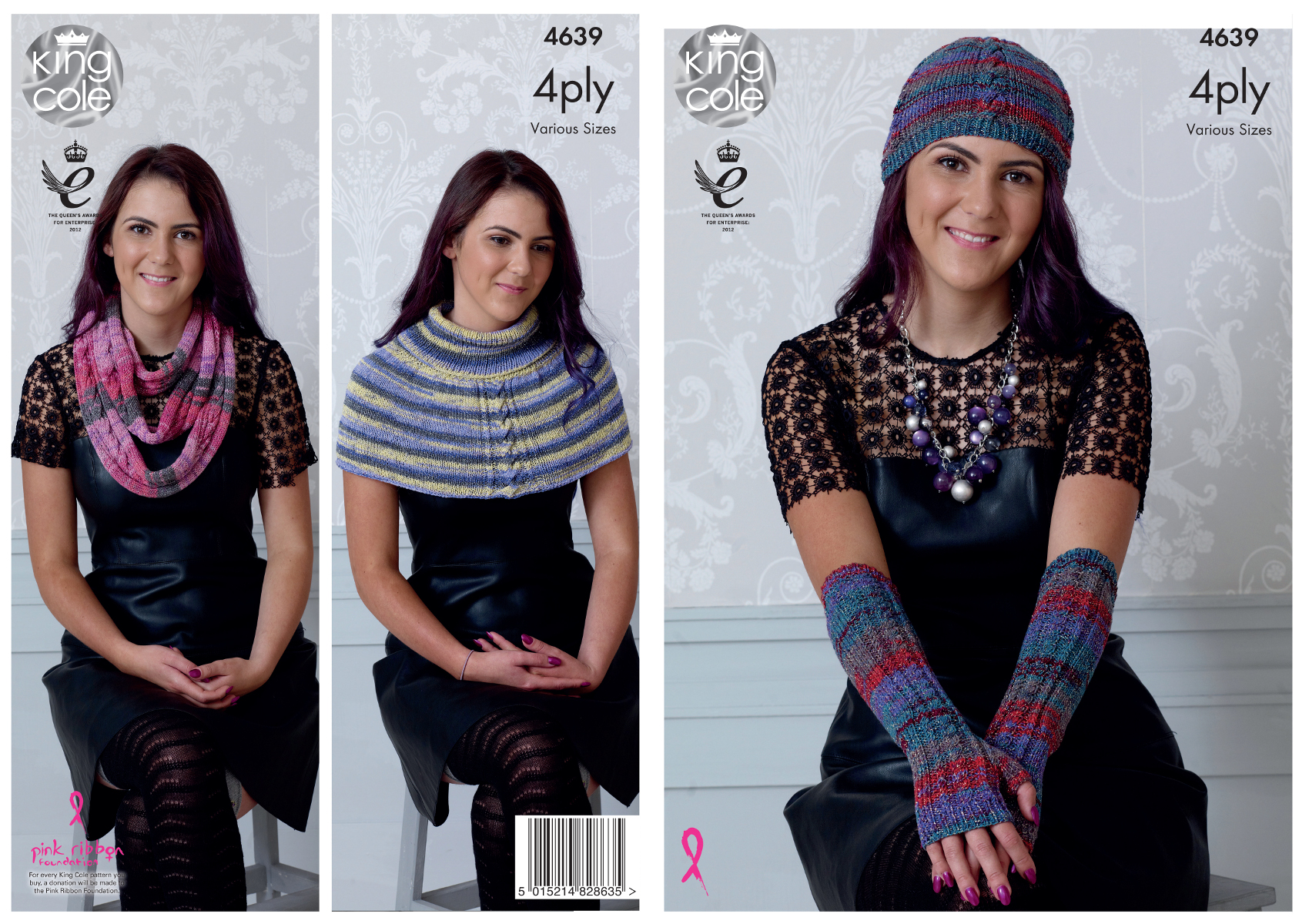 Knitting Pattern Womens Scarf Neckerchief Neck Warmer Socks King Cole 4 Ply 4641