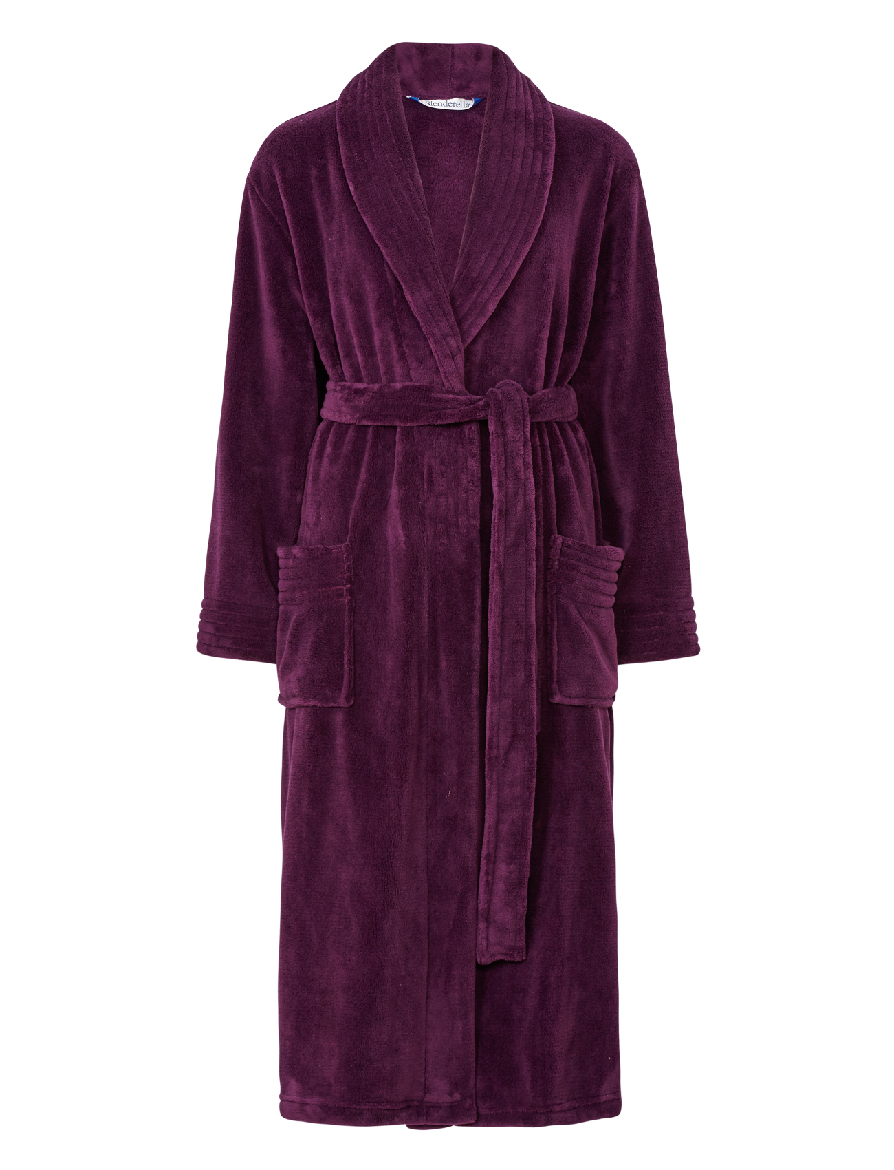 Dressing Gown Womens Wrap Around Soft Fleecy Plain Bath Robe Pockets