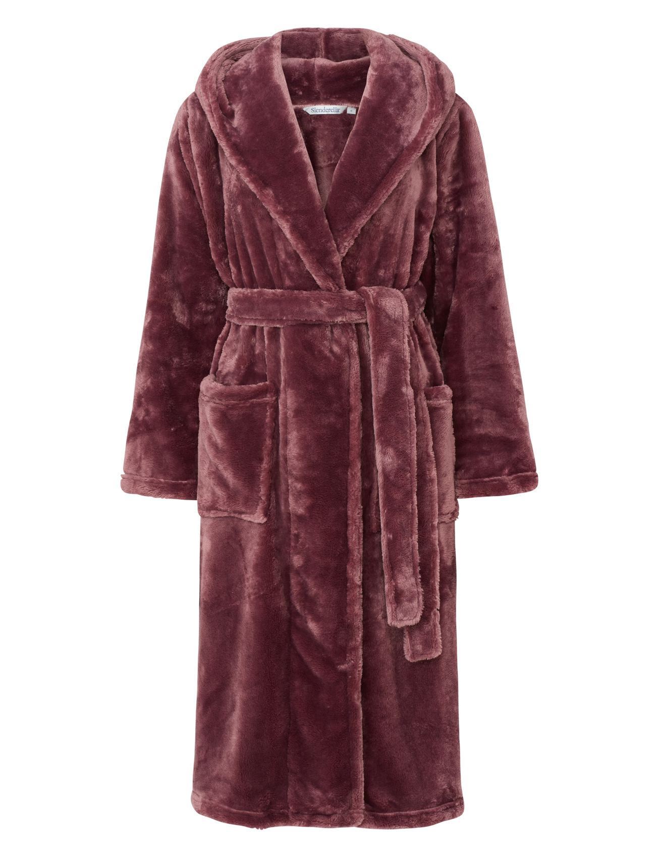ladies black fluffy dressing gown
