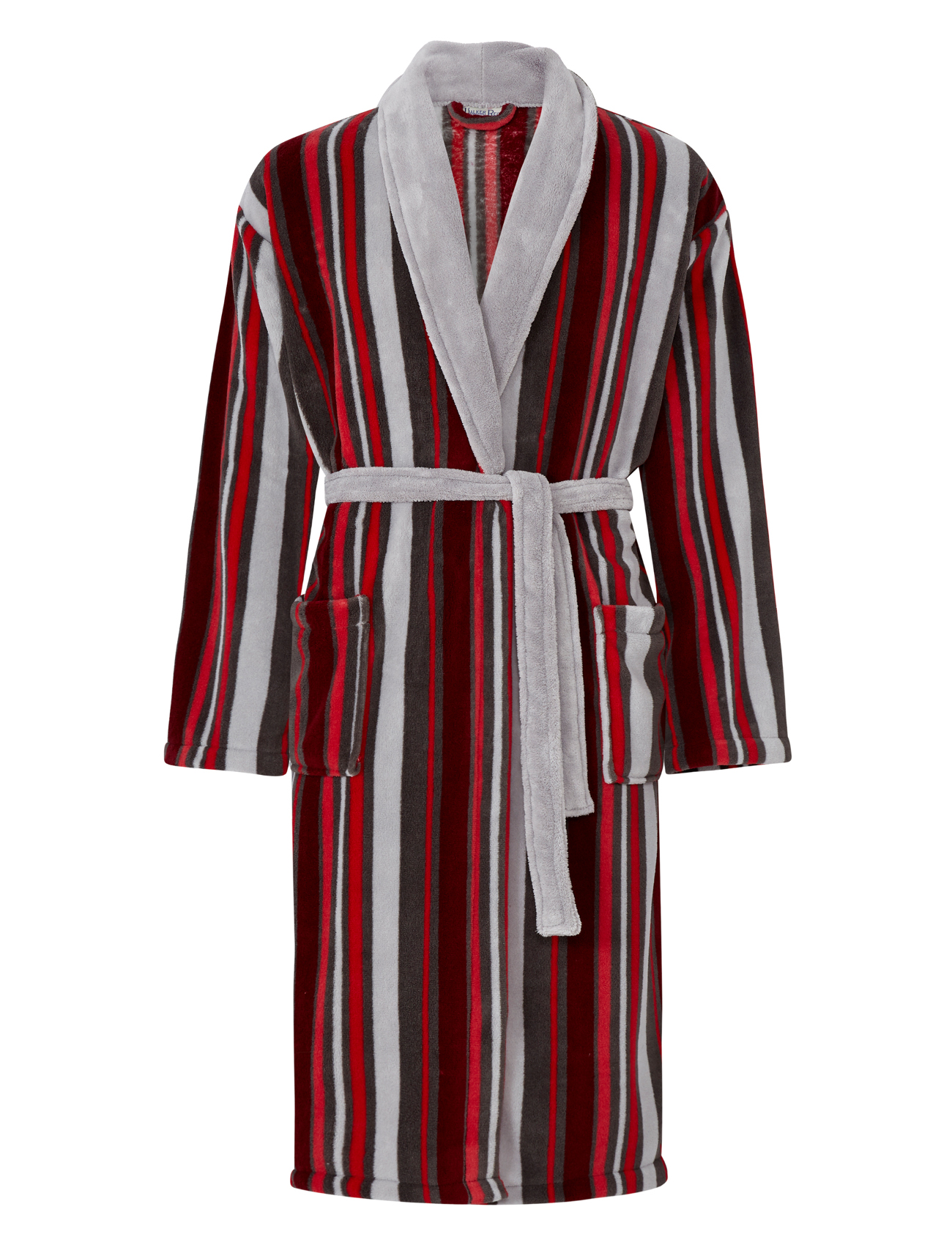 Dressing Gown Mens Fleece Striped Bathrobe Luxury Walker Reid Nightwear