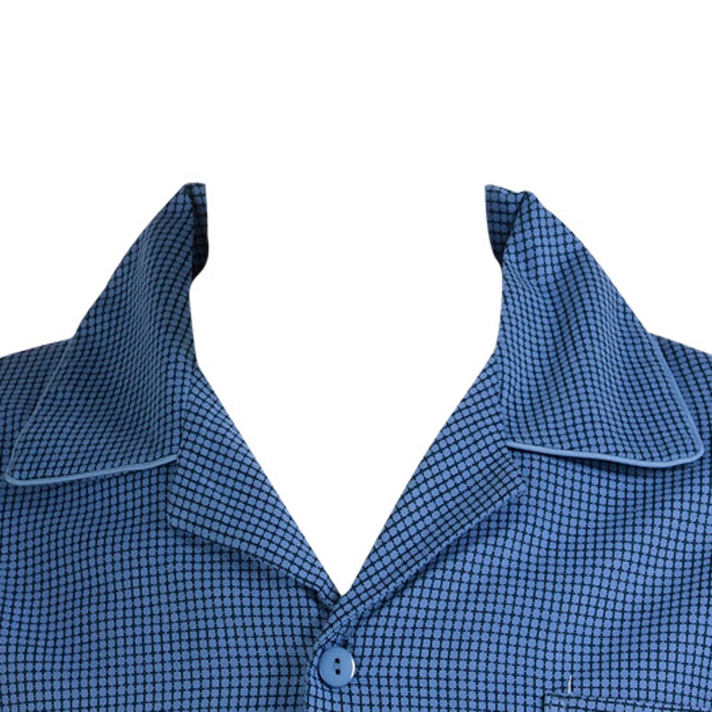 Checked Pyjamas Set Mens 100% Cotton Walker Reid Long Sleeved Nightwear PJs | eBay