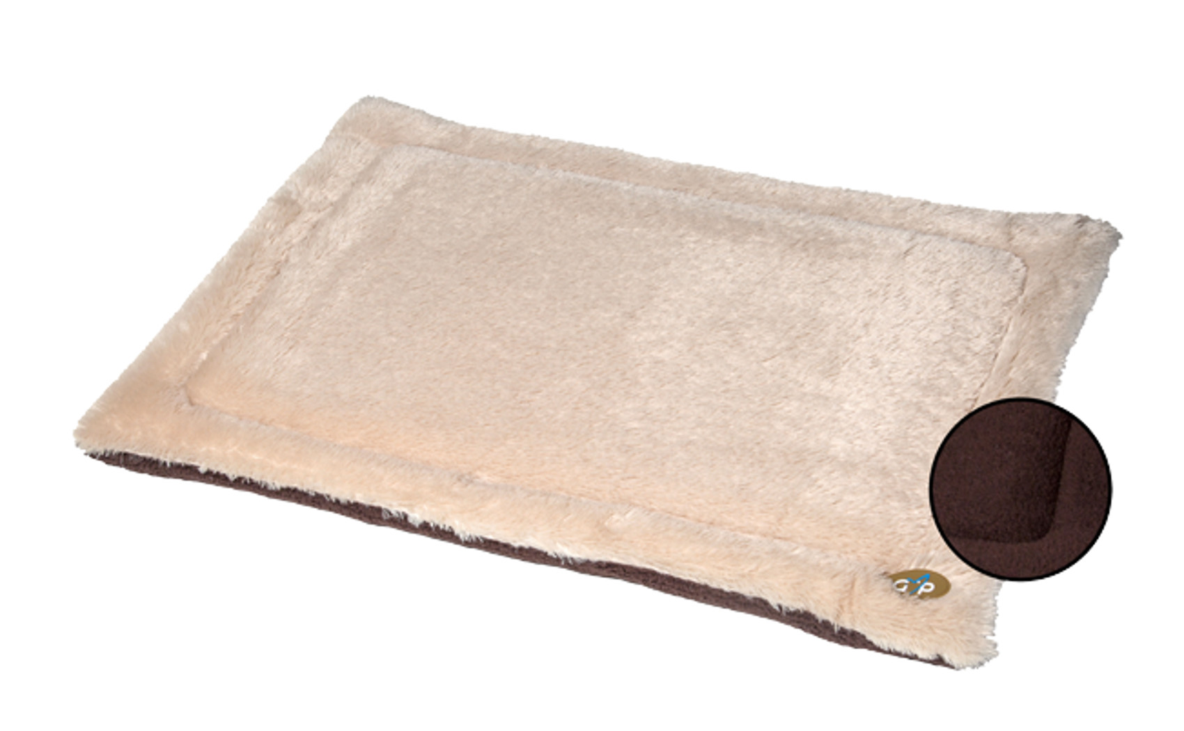 Puppy Dog Suede Faux Fur Crate Mat Gorpets Nordic Cosy Pet Mattress Brown Grey - Picture 8 of 13