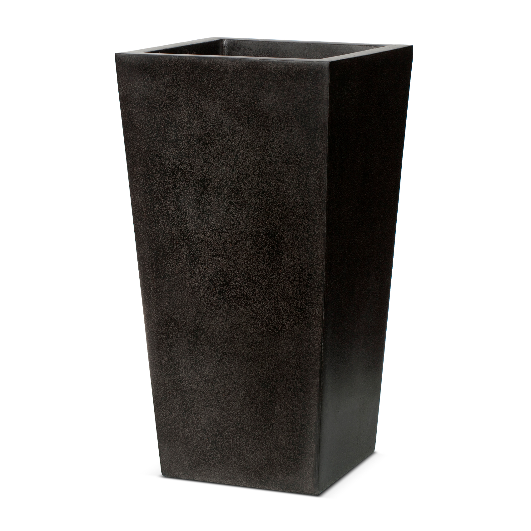 Black Terrazzo Look Tall Tapered Planter Capi Lux Garden Flower Black Terrazzo Look Tall Tapered Planter Capi Lux