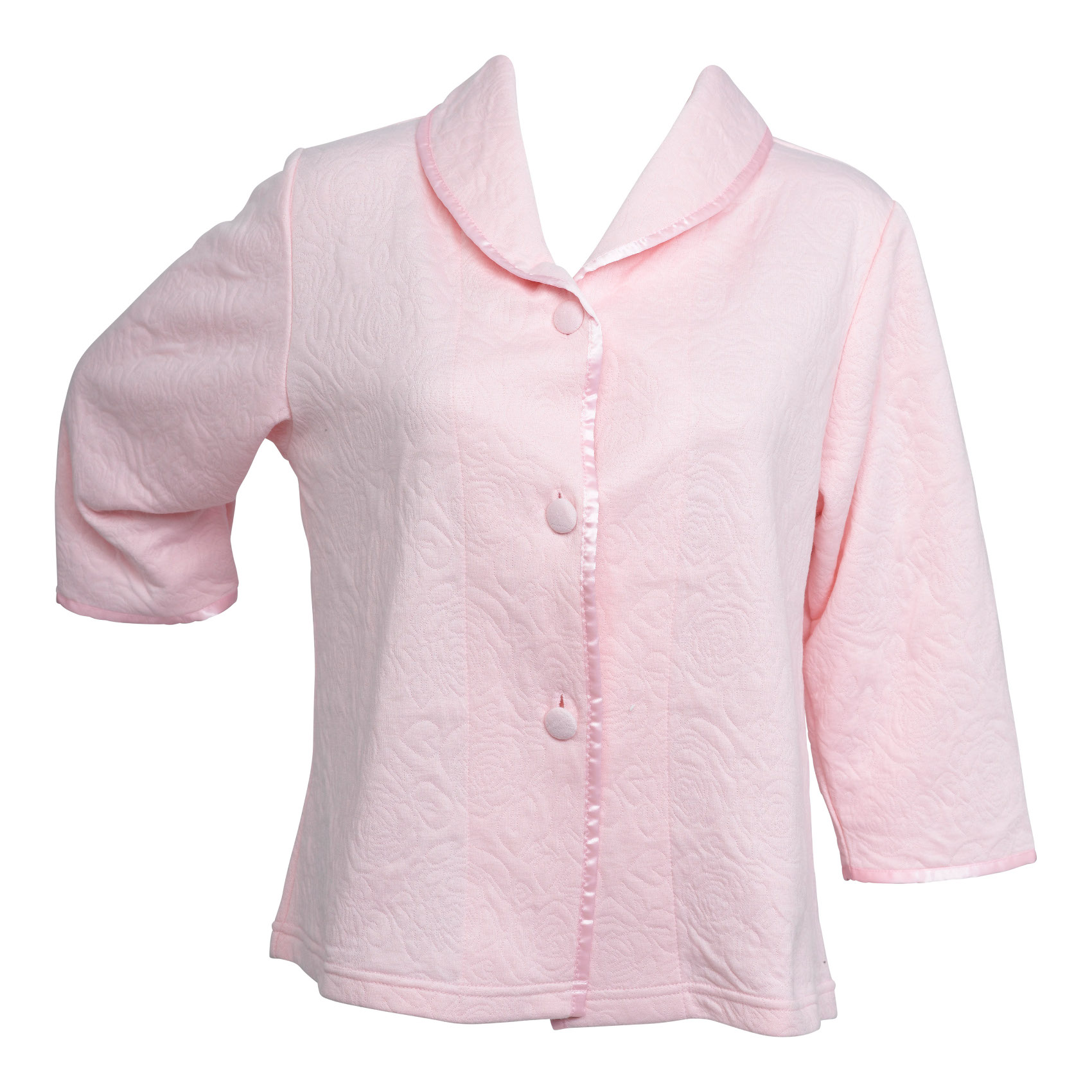 Chaqueta de cama floral Slenderella para mujer simulada edredón chal con botones abrigo de casa - Imagen 15 de 17