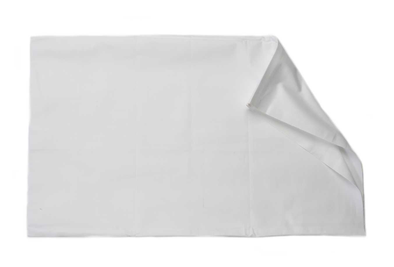 "Cubierta de almohada tejido espiga para garrapatas pluma de otton protector antideslizante blanco 20 x 28""" - Imagen 2 de 3