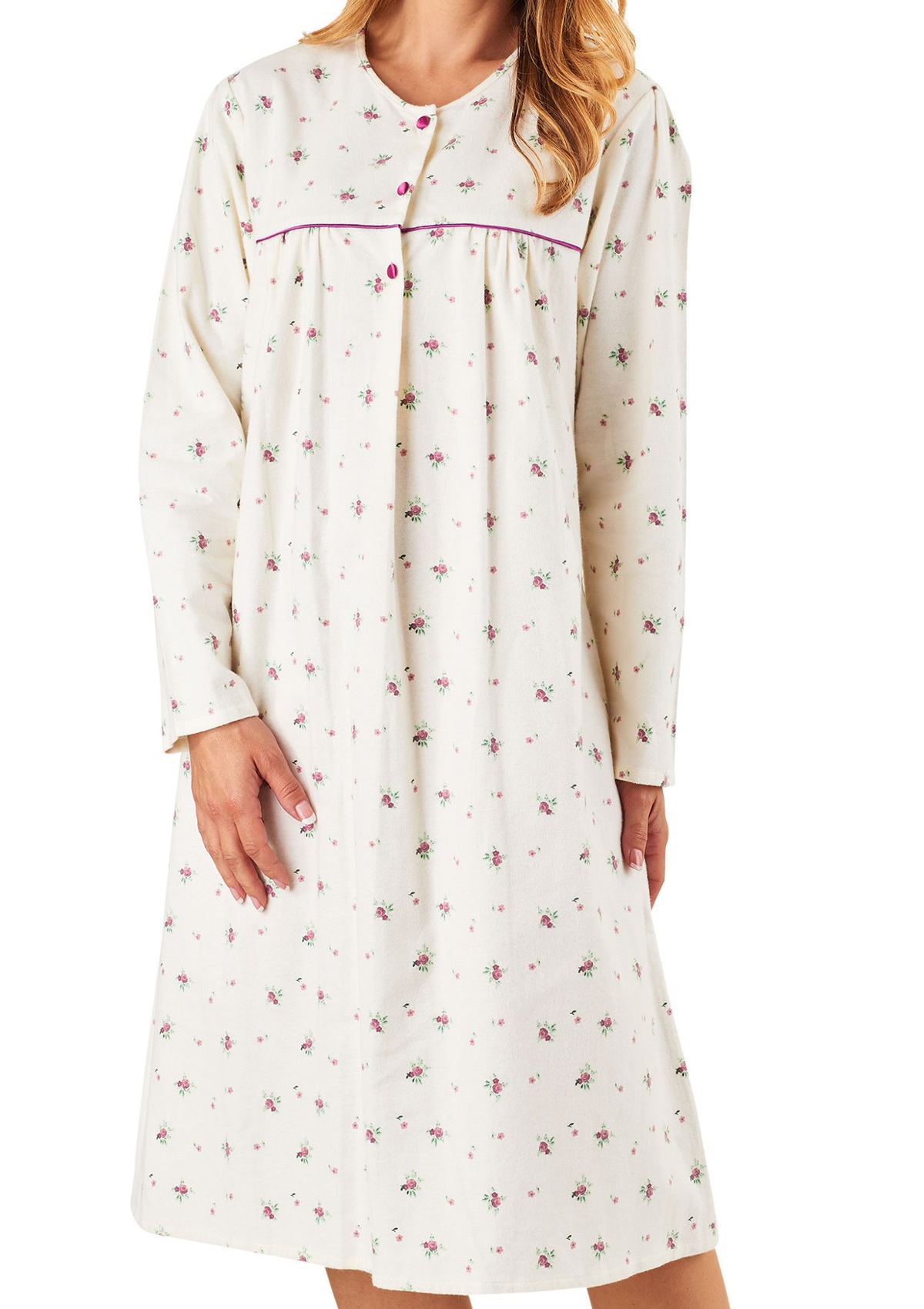 Long brushed cotton night dress Long brushed cotton night dress