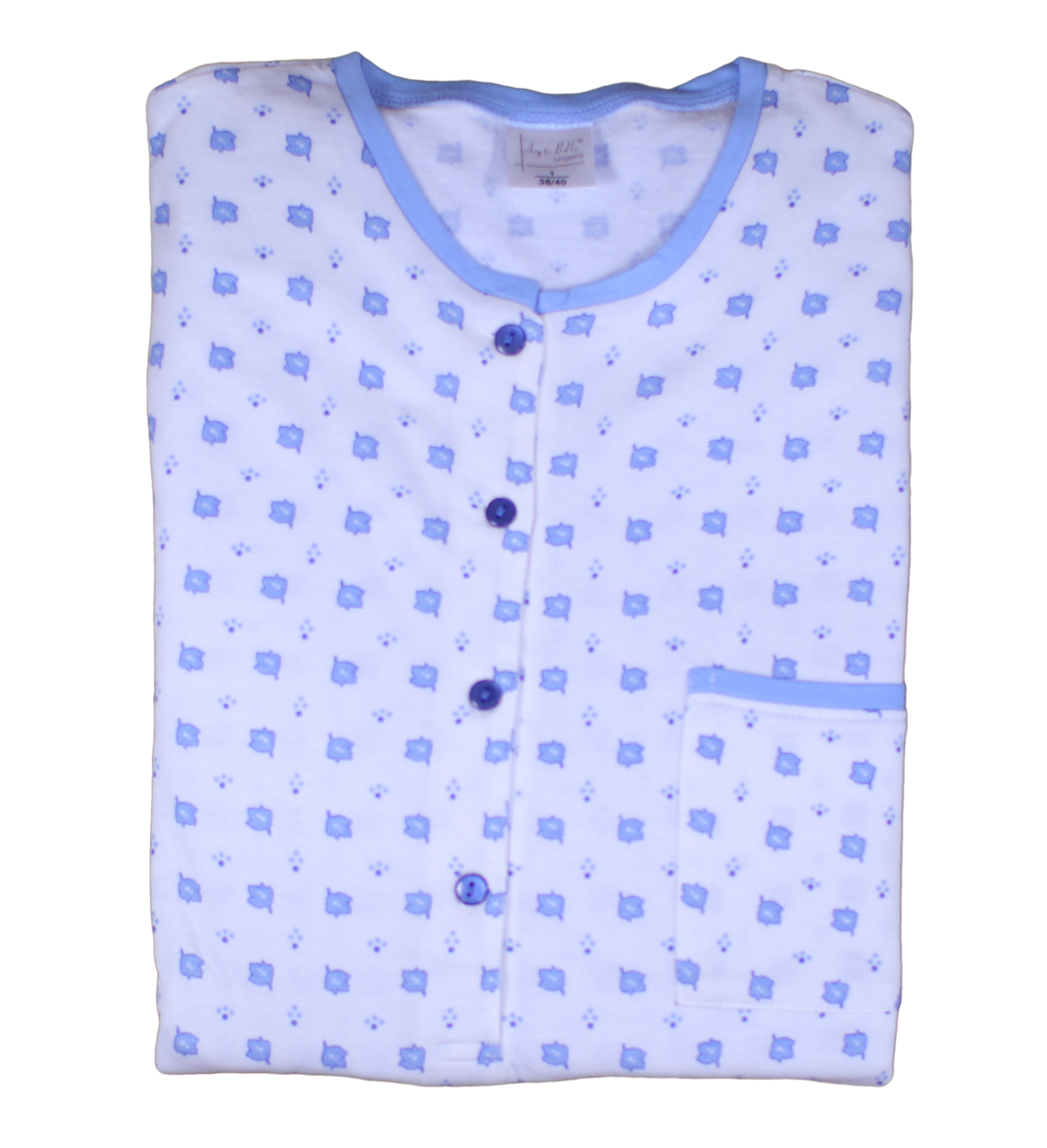 Pyjamas Womens Floral Spot Pattern Jersey Cotton Long Sleeved Top & PJ Bottoms - Picture 23 of 36