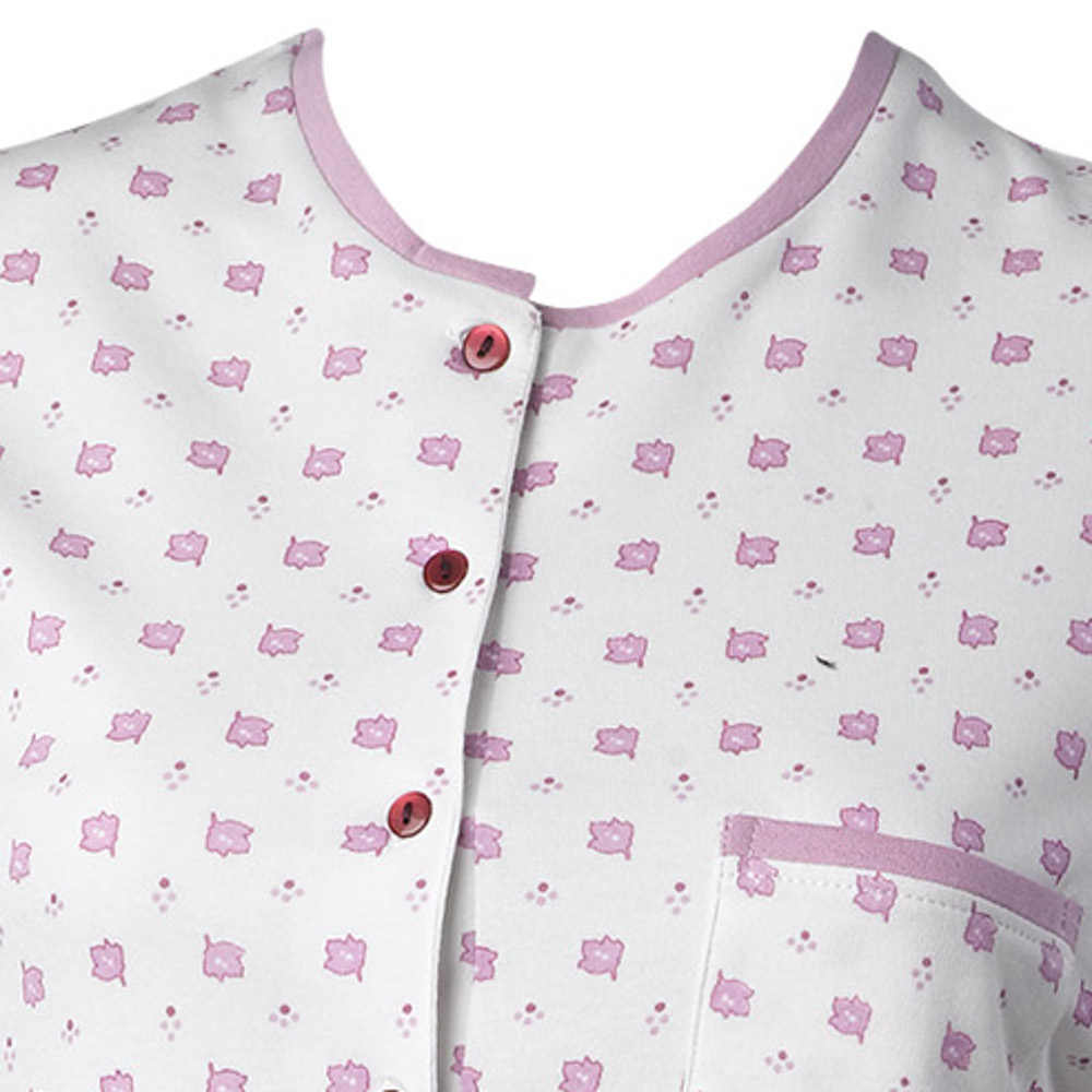 Pyjamas Womens Floral Spot Pattern Jersey Cotton Long Sleeved Top & PJ Bottoms - Picture 32 of 36
