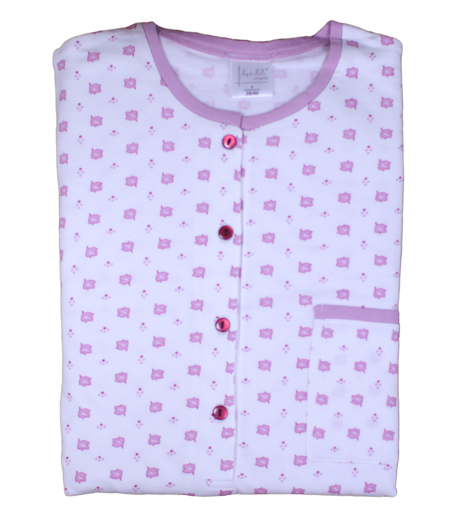 Pyjamas Womens Floral Spot Pattern Jersey Cotton Long Sleeved Top & PJ Bottoms - Picture 35 of 36