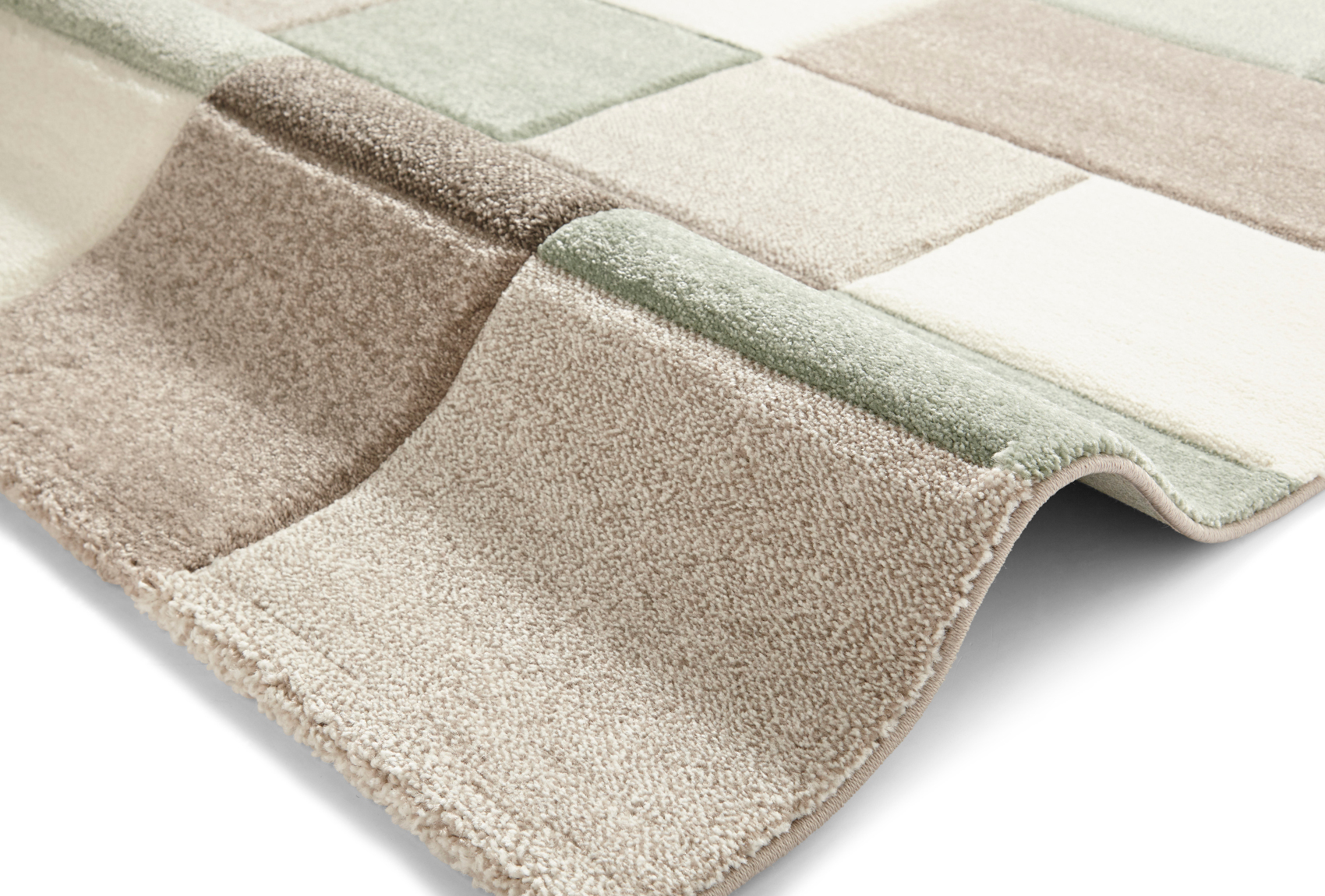 Think Rugs Square Design Mat 100 Polypropylene Durable Modern Home