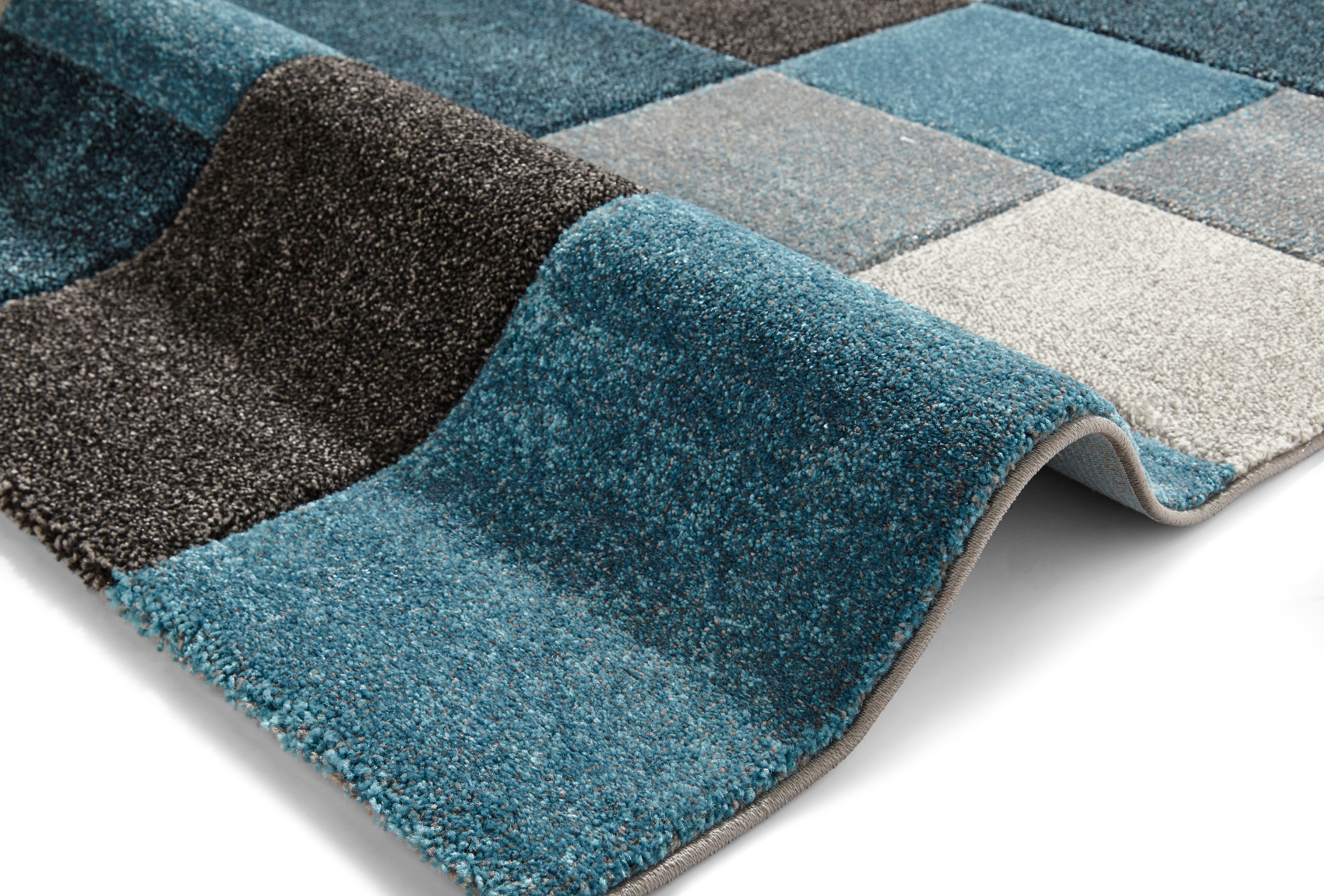 Think Rugs Square Design Mat 100 Polypropylene Durable Modern Home