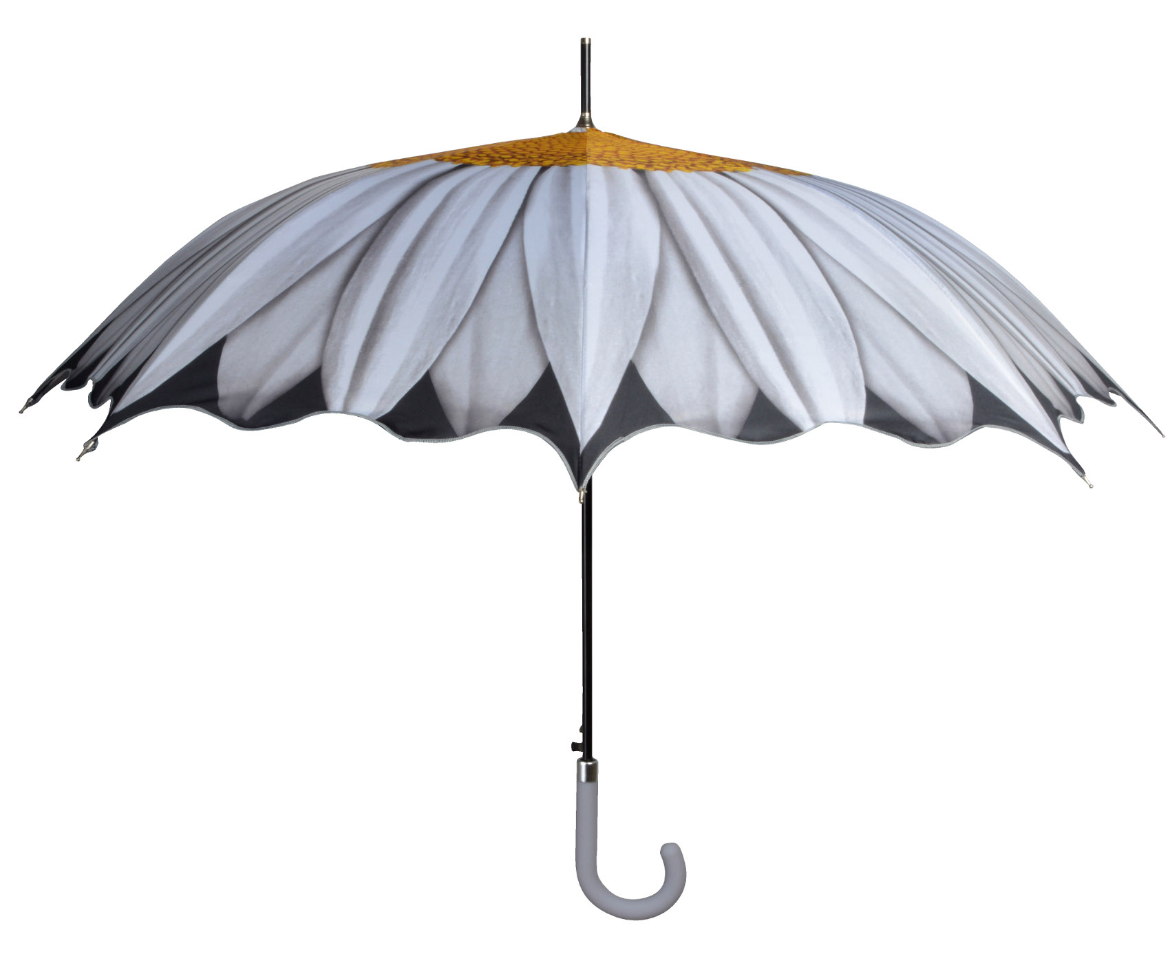 Floral Umbrella Nylon Daisy Sunflower Pink Gerbera Flower Brolly