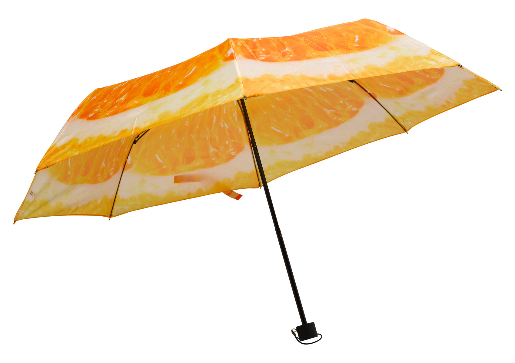 Regenschirm Kiwi orange Wassermelone Obst Design Nylon faltbar kompakt Brolly 98 cm - Bild 12 von 14