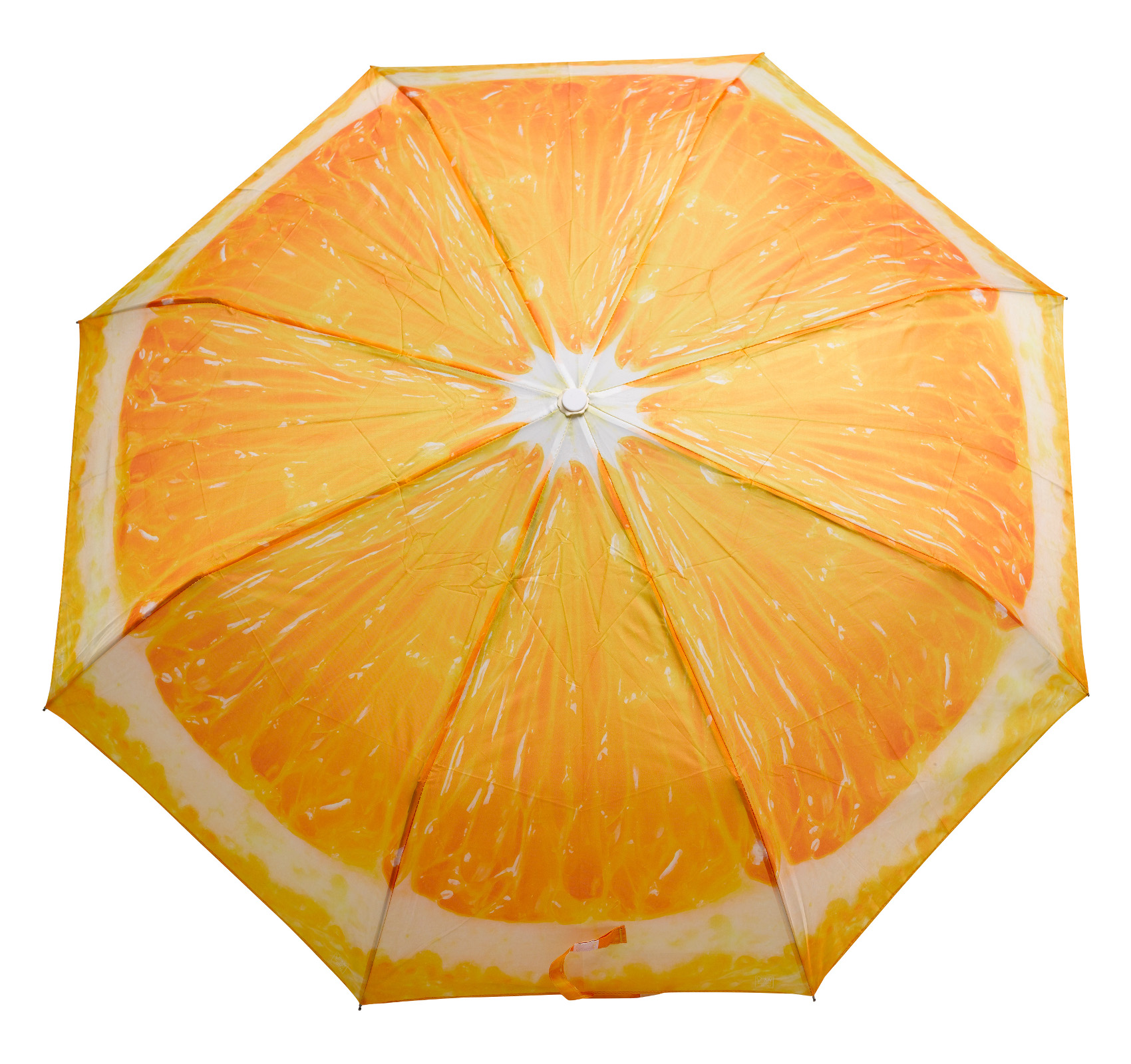 Regenschirm Kiwi orange Wassermelone Obst Design Nylon faltbar kompakt Brolly 98 cm - Bild 11 von 14