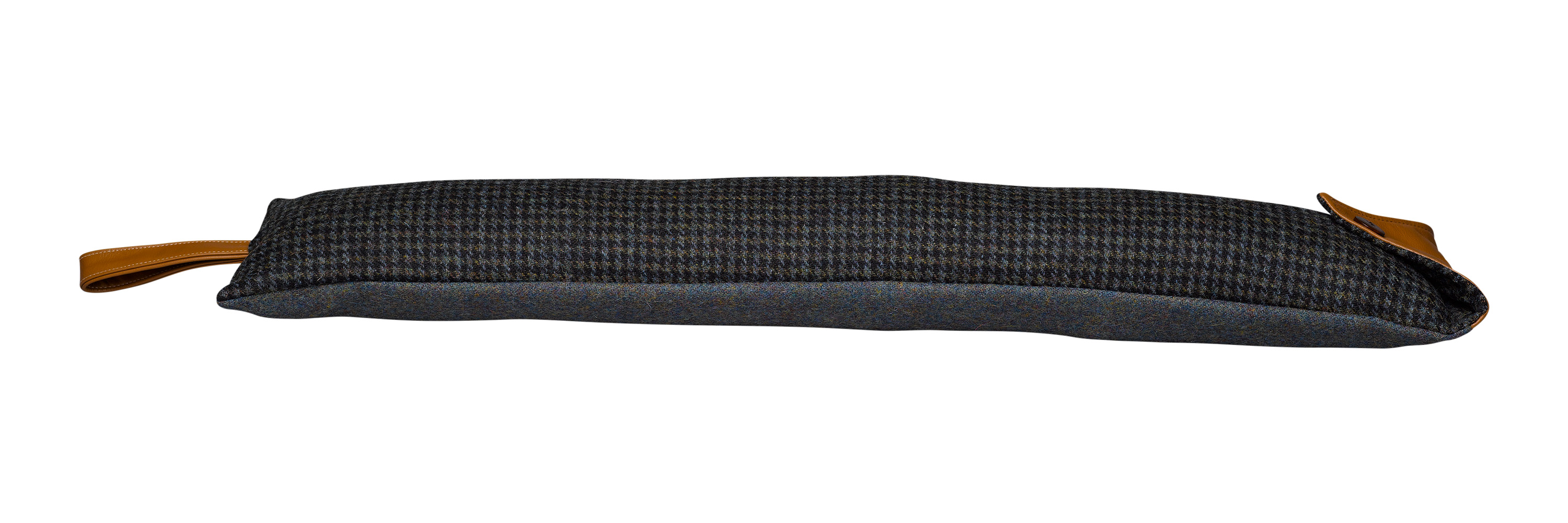 Doppelseitiger Zugausschluss Harris Tweed 100 % Wolle Zugschutz Ledergriff - Bild 14 von 20