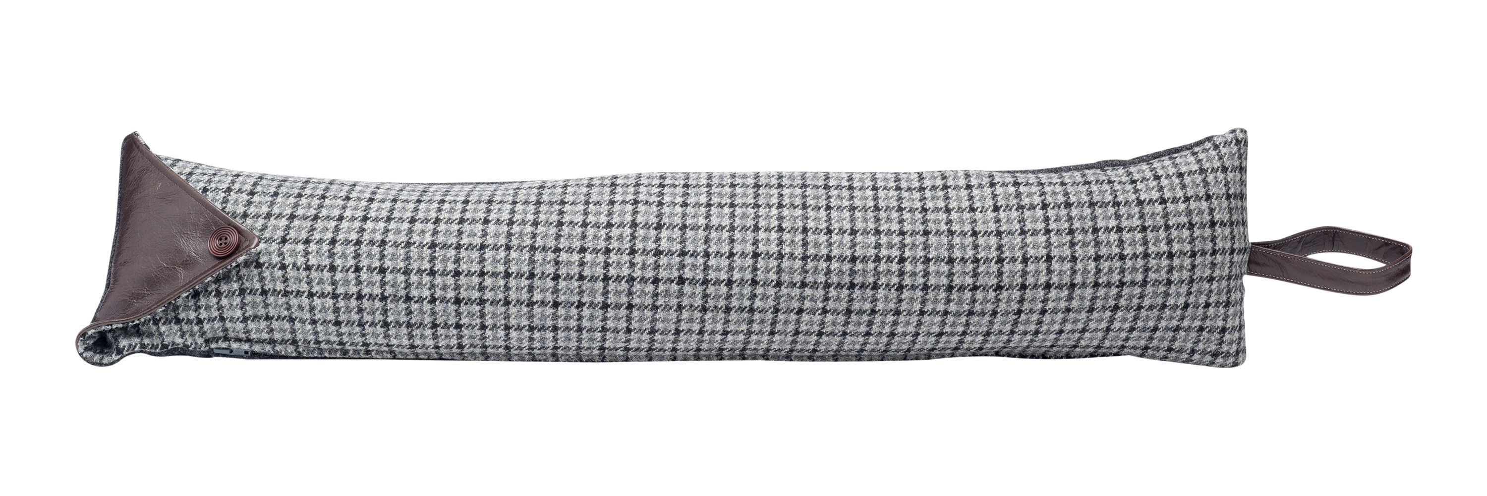 Doppelseitiger Zugausschluss Harris Tweed 100 % Wolle Zugschutz Ledergriff - Bild 13 von 20