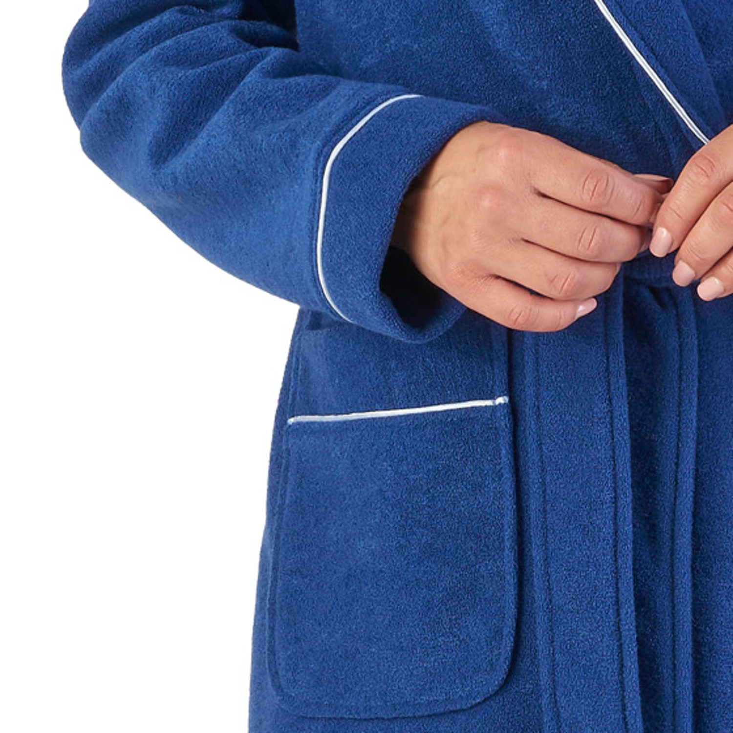 Vestaglia donna floreale avvolgente accappatoio Slenderella Boucle pile casa cappotto - Foto 19 di 46