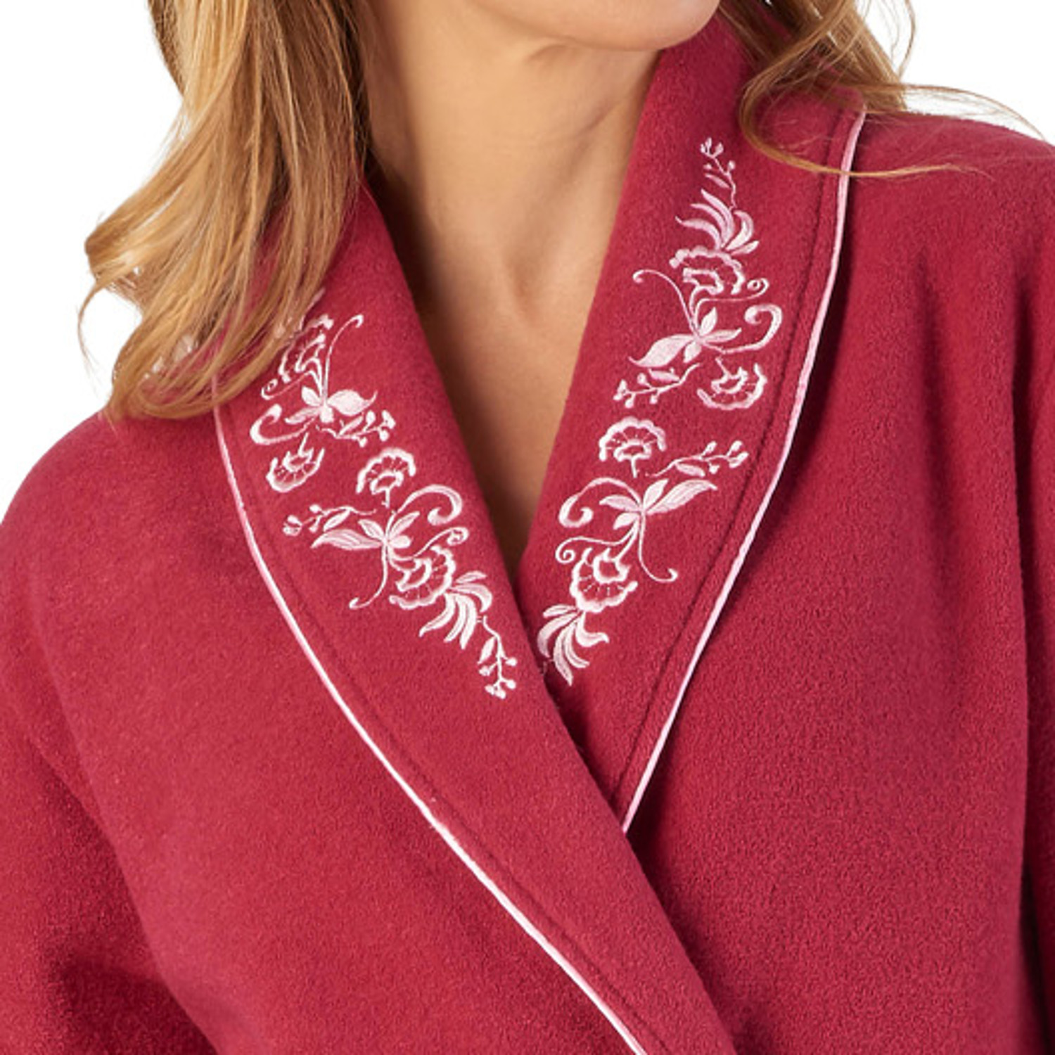 Vestaglia donna floreale avvolgente accappatoio Slenderella Boucle pile casa cappotto - Foto 45 di 46