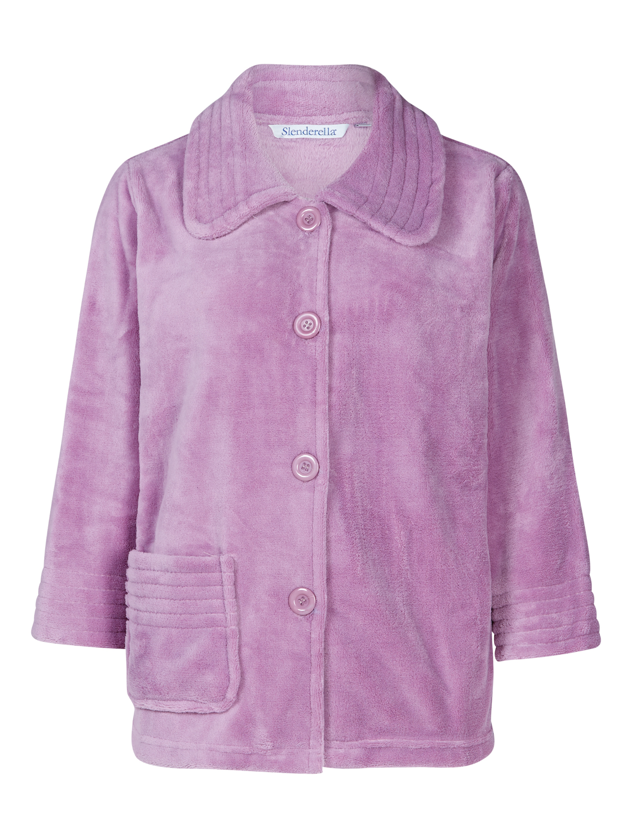 Bed Jacket Ladies Button Up Soft Fleecy Ribbed Detail House Coat Small - XXL | eBay