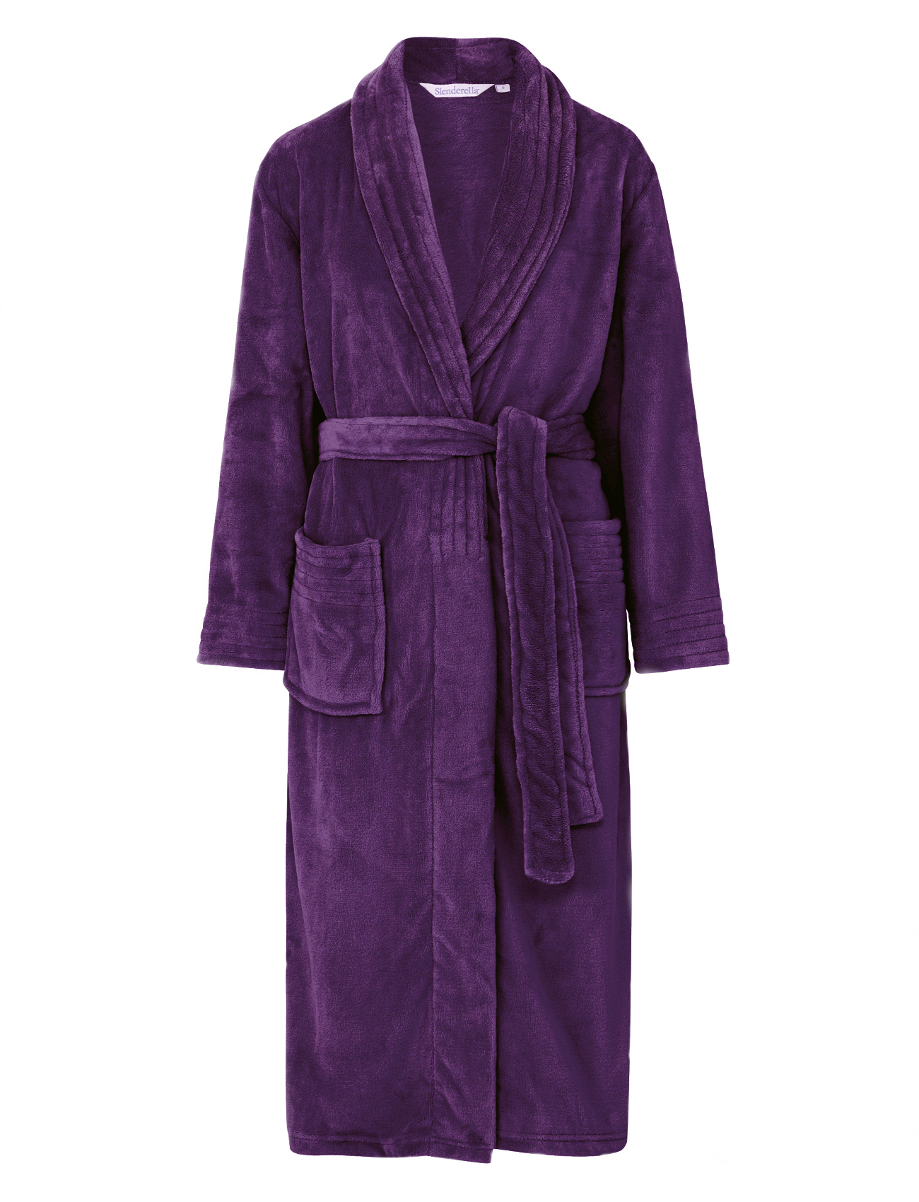 grey ribbed dressing gown