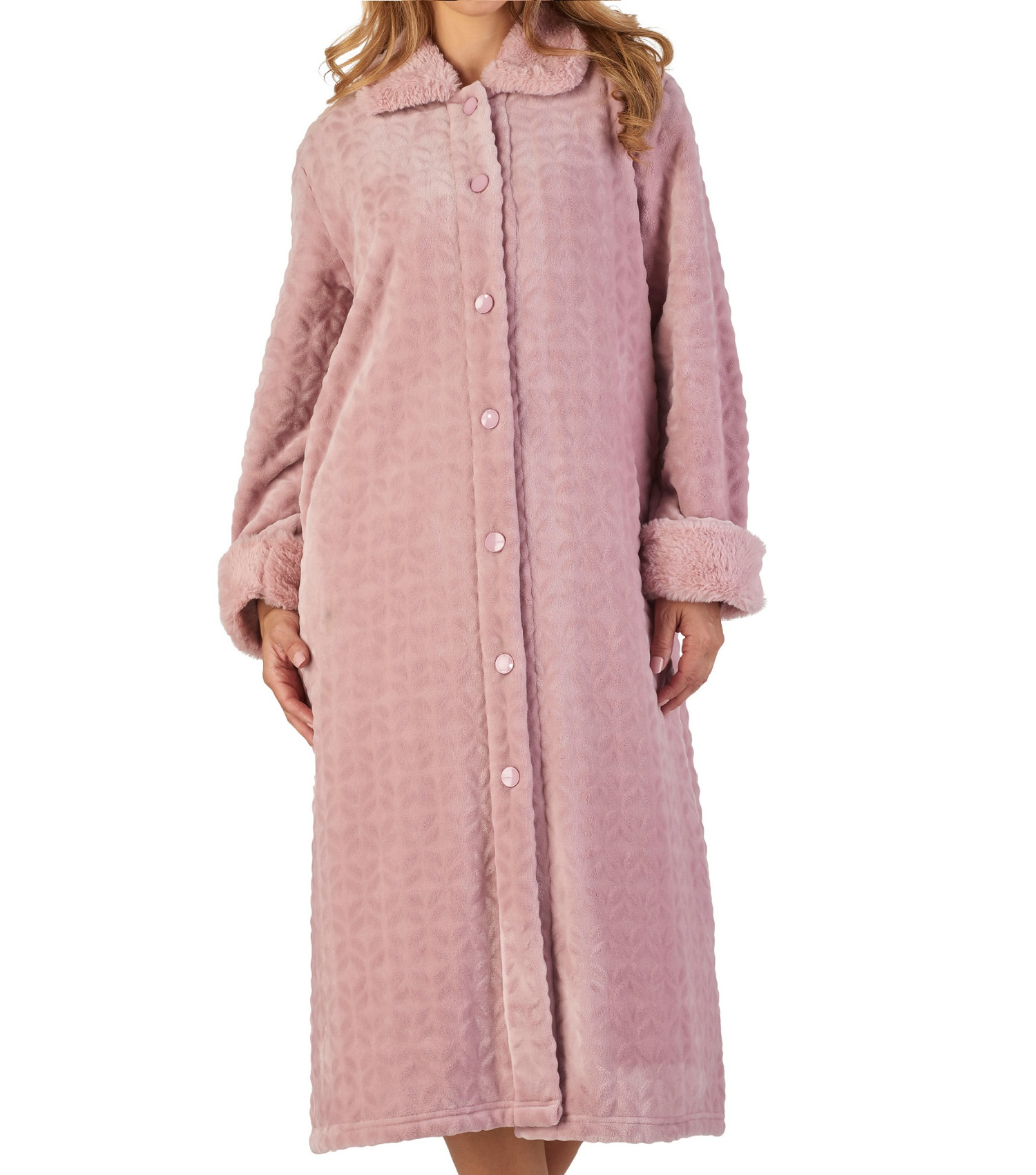 faux fur gown