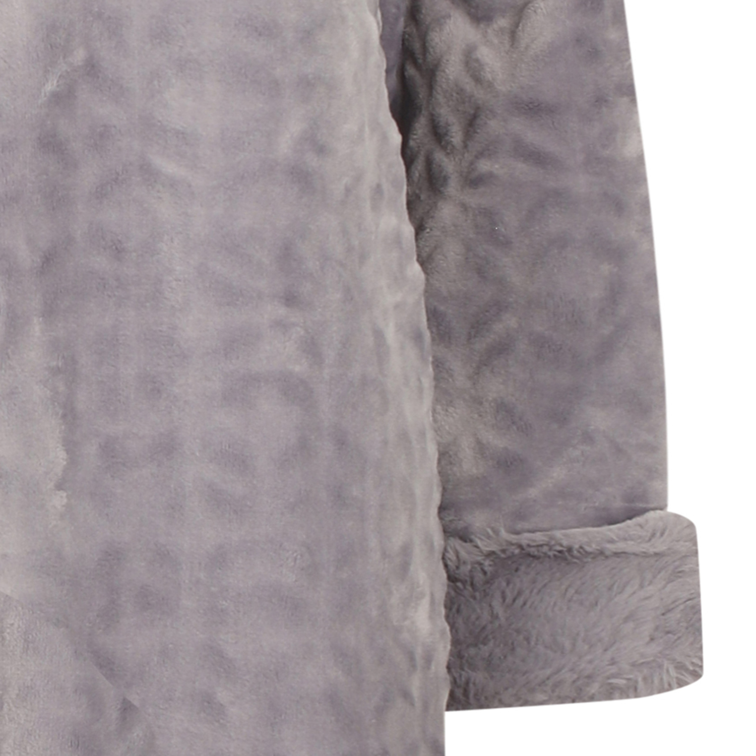 gown with fur trim