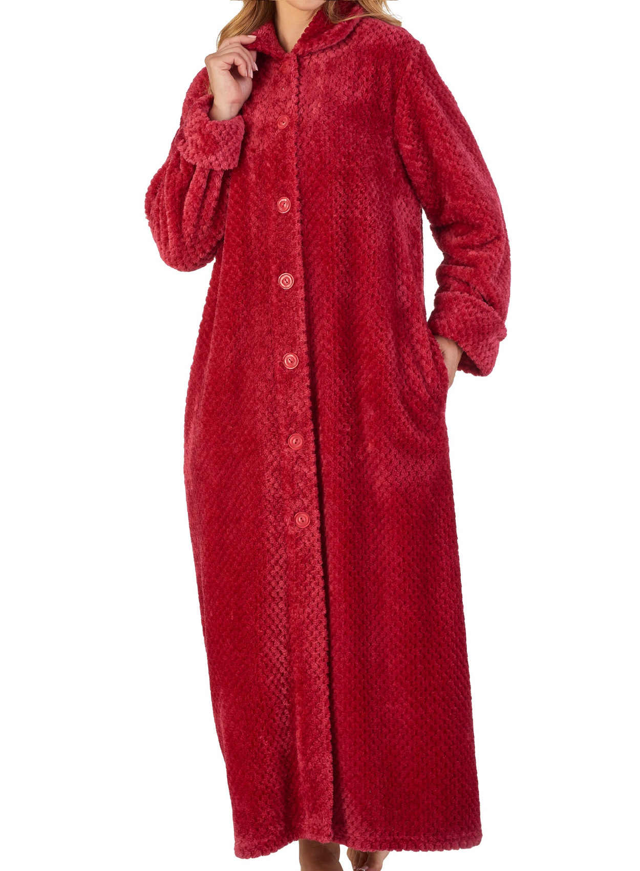 flannel gown with pockets