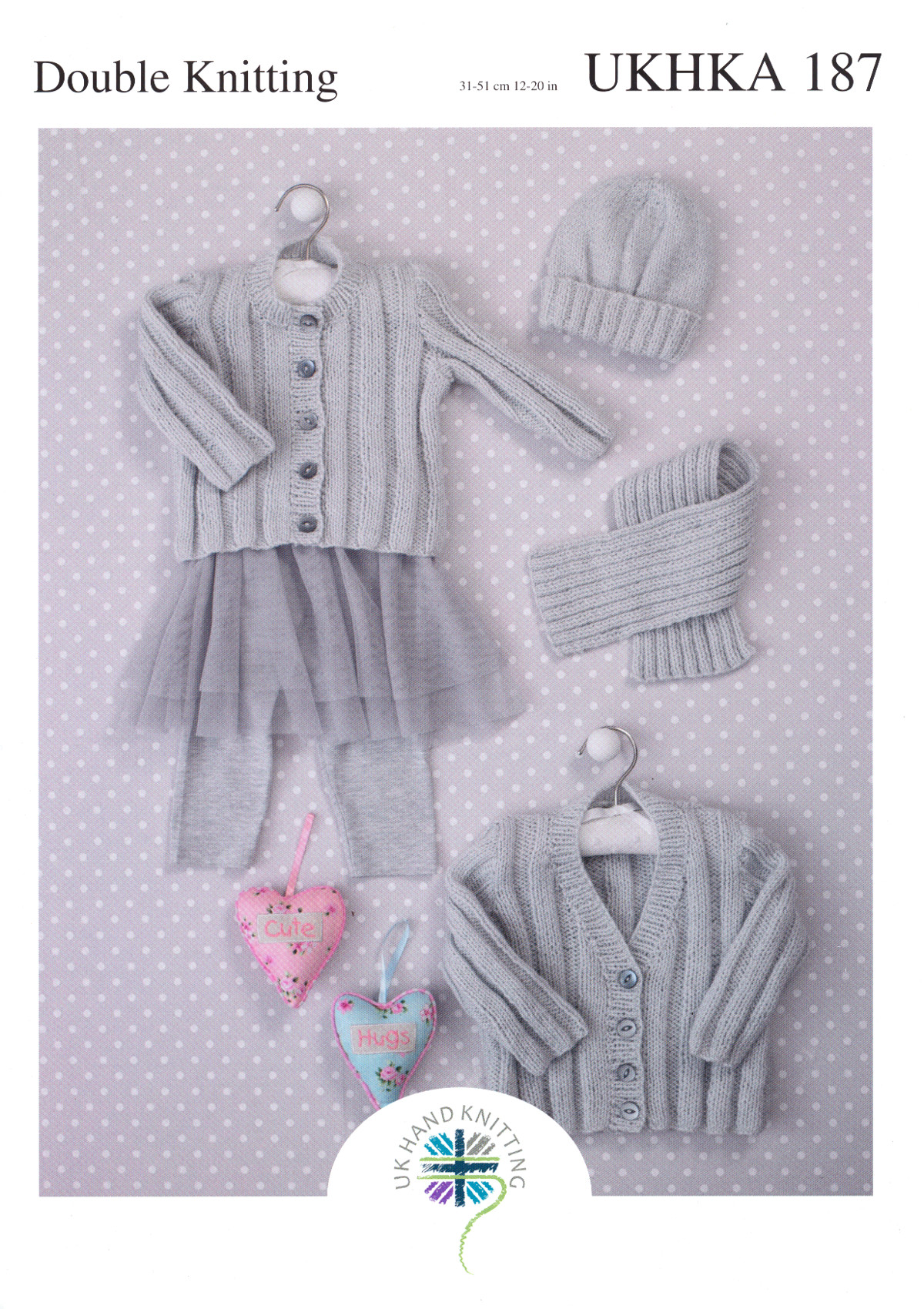 Sweater and Round Neck /& V Neck Cardigan Knitting Pattern DK UKHKA193