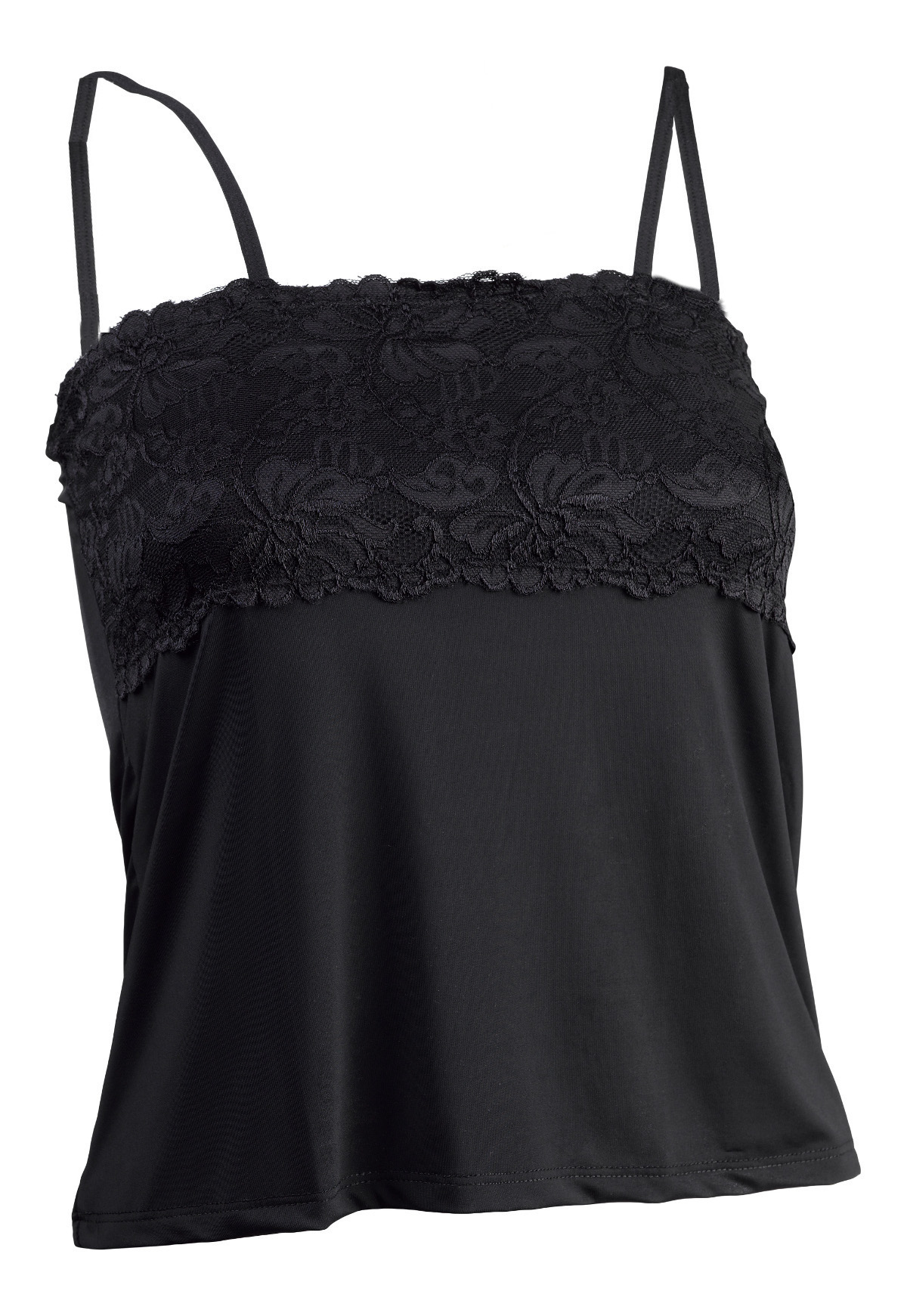 Slenderella Gaspe Microfibre Cami Breathable Contouring Floral Lace Vest Top - Picture 14 of 37