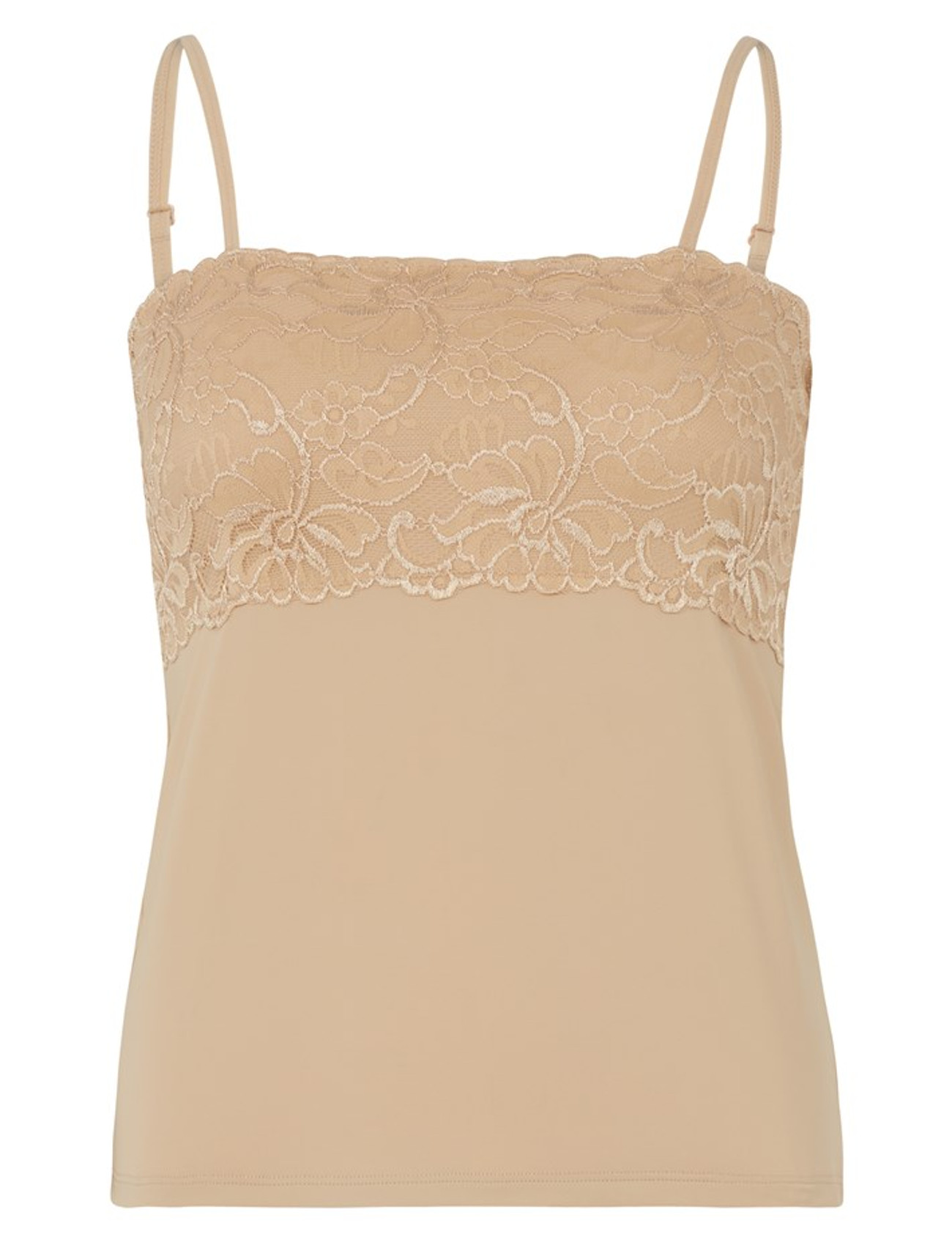 Slenderella Gaspe Microfibre Cami Breathable Contouring Floral Lace Vest Top - Picture 22 of 37