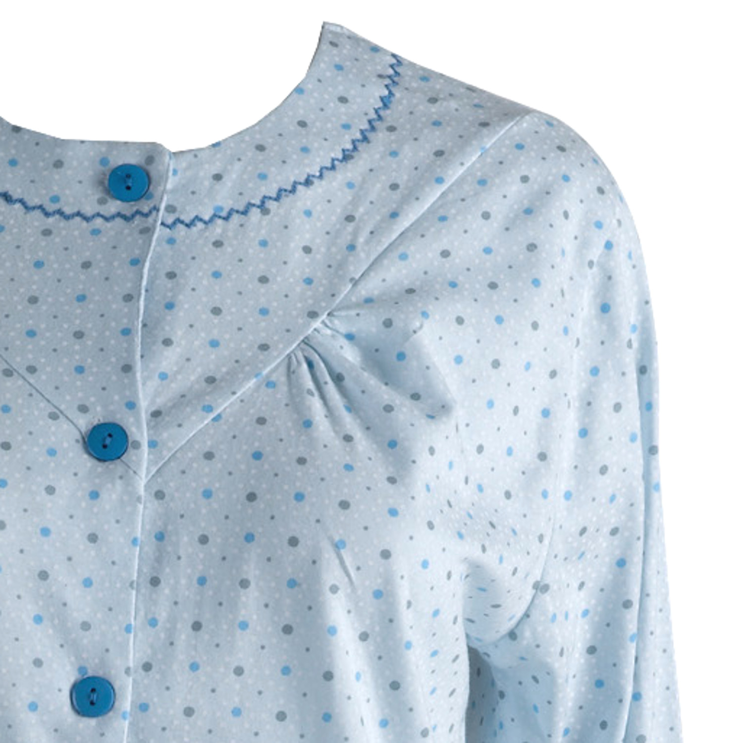 LADIES SPOT 100/% COTTON JERSEY BUTTON THROUGH PYJAMAS PJS NIGHTWEAR
