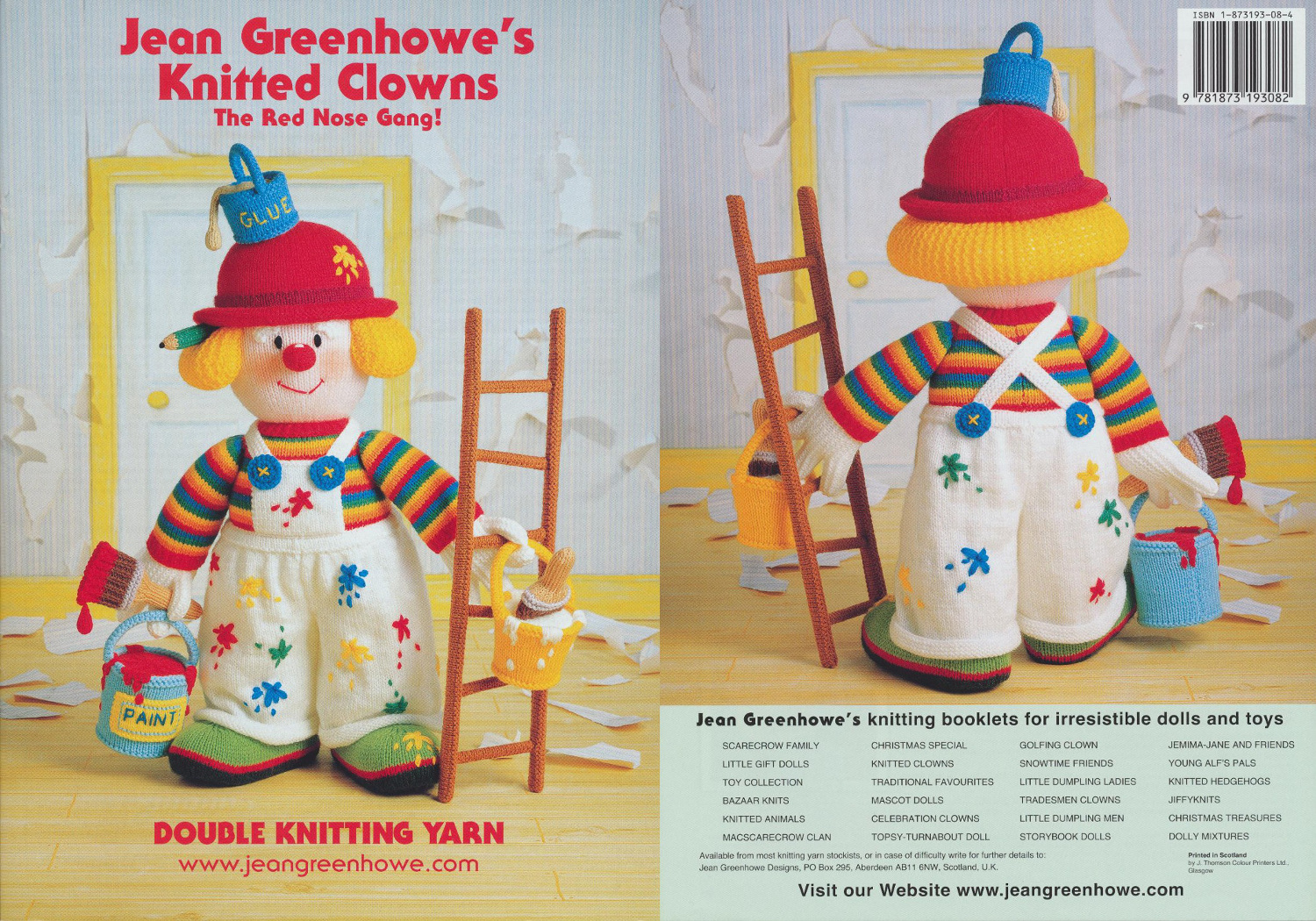 Jean Greenhowe/'s Knitted Dolls Knitting Book Your Choice