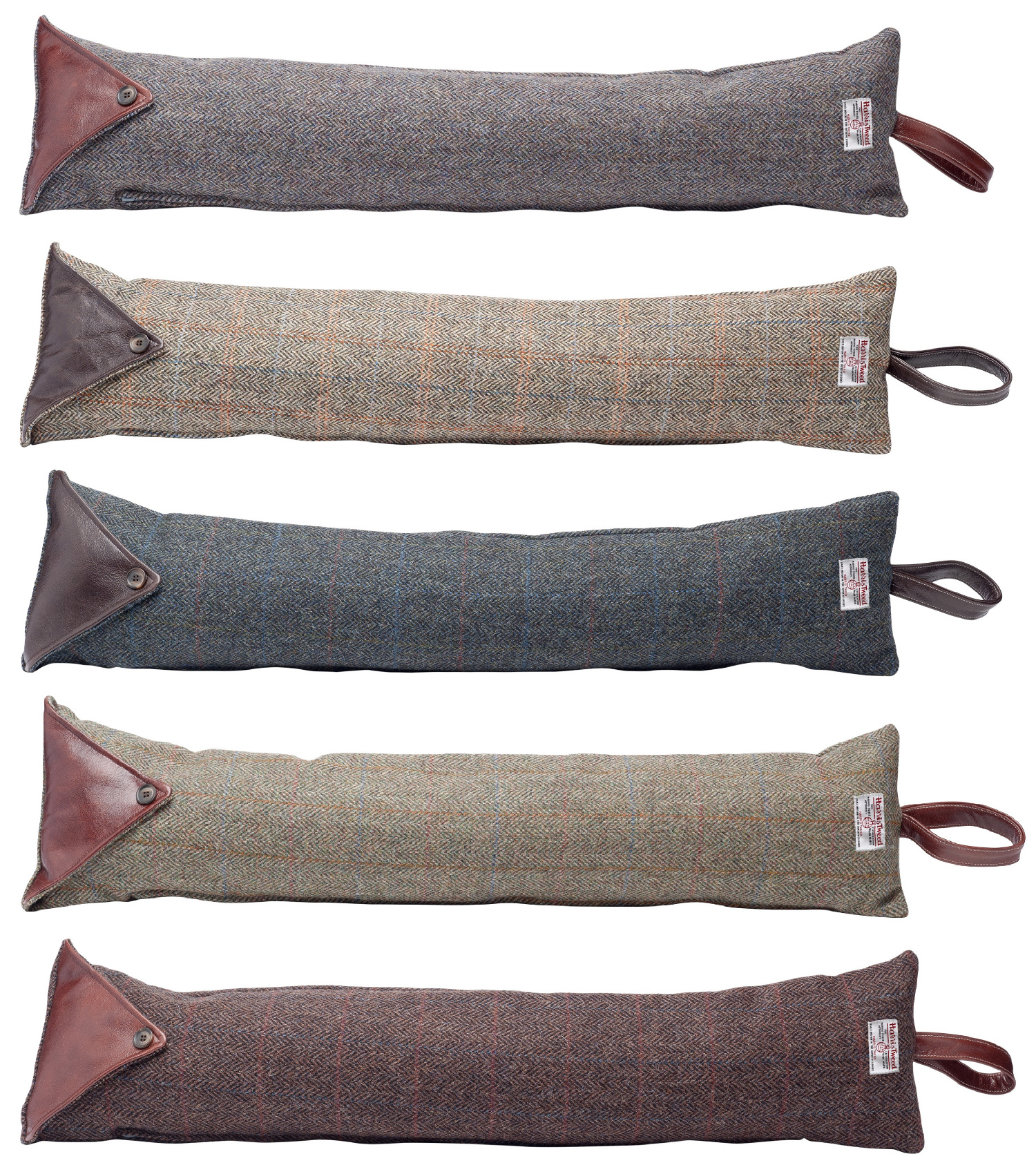 Harris Tweed Herringbone Draught Excluder 100 Pure Wool Door Window