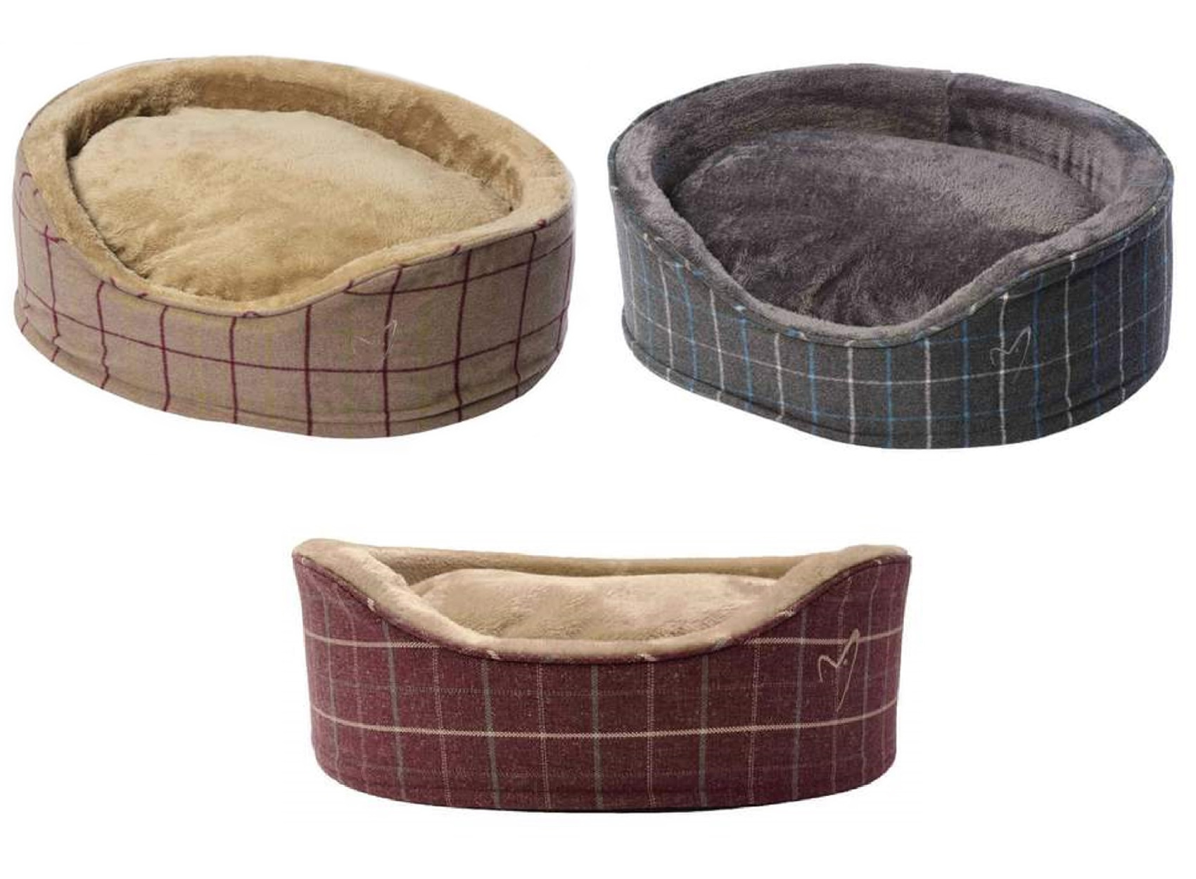 Puppy Dog Oval Basket Gor Pets Premium Soft Faux Fur Cushion Puppy Dog Oval Basket Gor Pets Premium