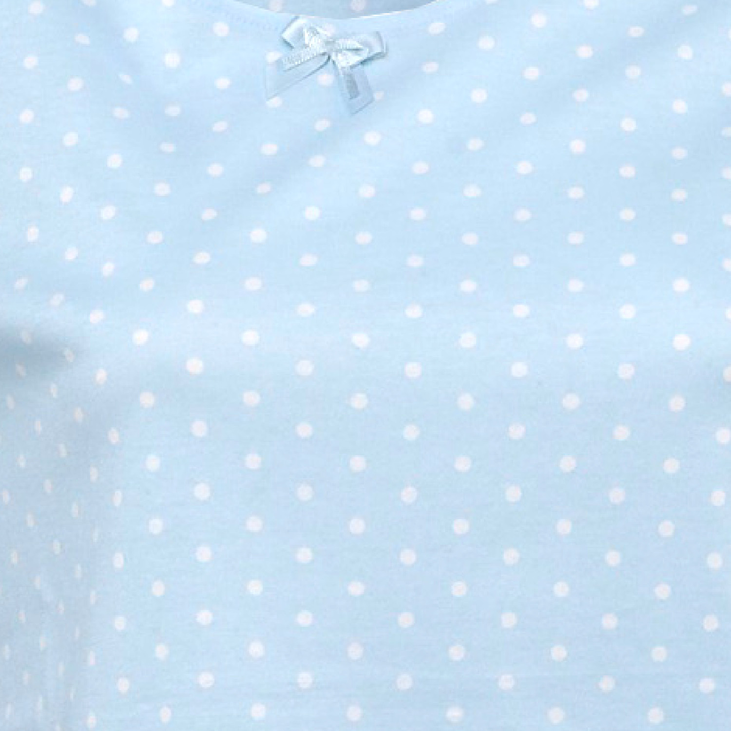 Pyjamas Womens Polka Dot PJs Jersey Cotton Frilly Sleeve Top & Plain Bottoms - Picture 16 of 29