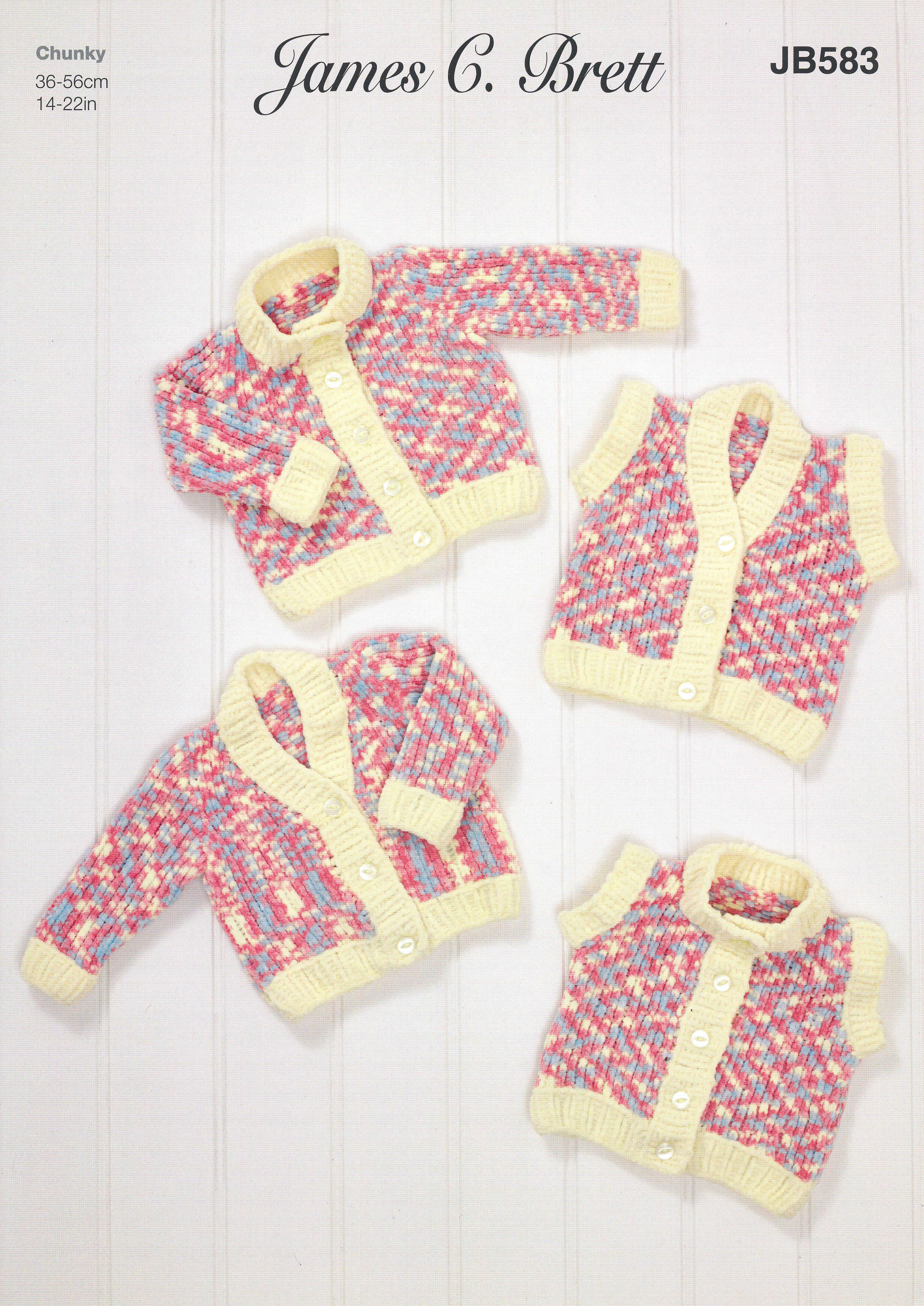 King Cole Baby Double Knitting Pattern Round or V Neck Cardigans /& Blanket 5070