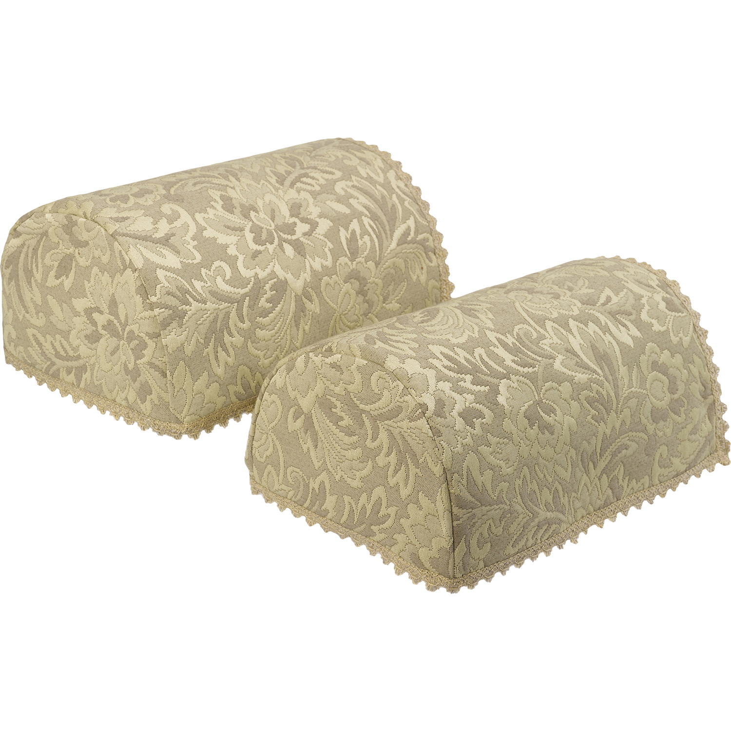 Juego de tapones de brazo redondo de jacquard floral y respaldo de silla cubierta de muebles antimacassar - Imagen 60 de 60