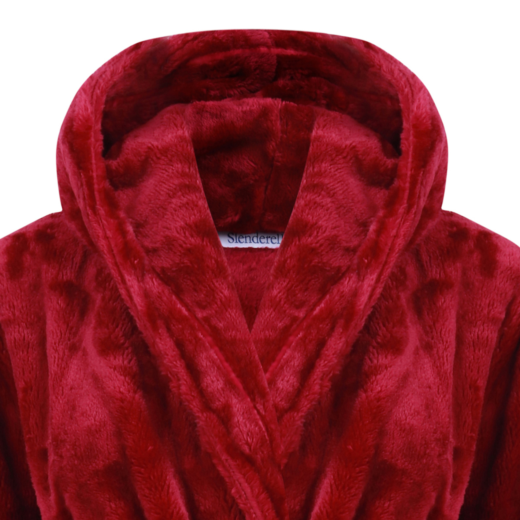 Dressing Gown Soft Flannel Fleece Womens Hooded Wrap Slenderella Luxury Bathrobe - Picture 70 of 87