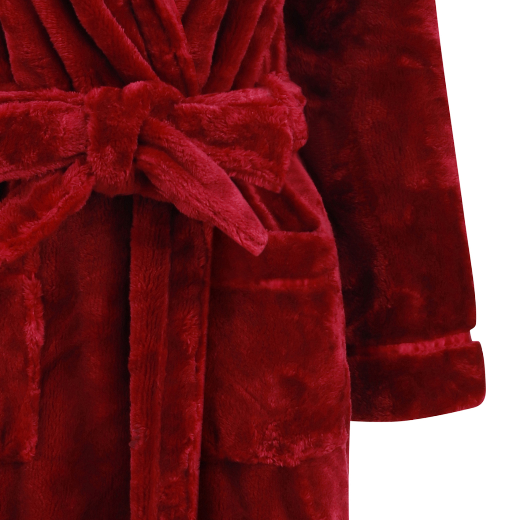 Dressing Gown Soft Flannel Fleece Womens Hooded Wrap Slenderella Luxury Bathrobe - Picture 71 of 87